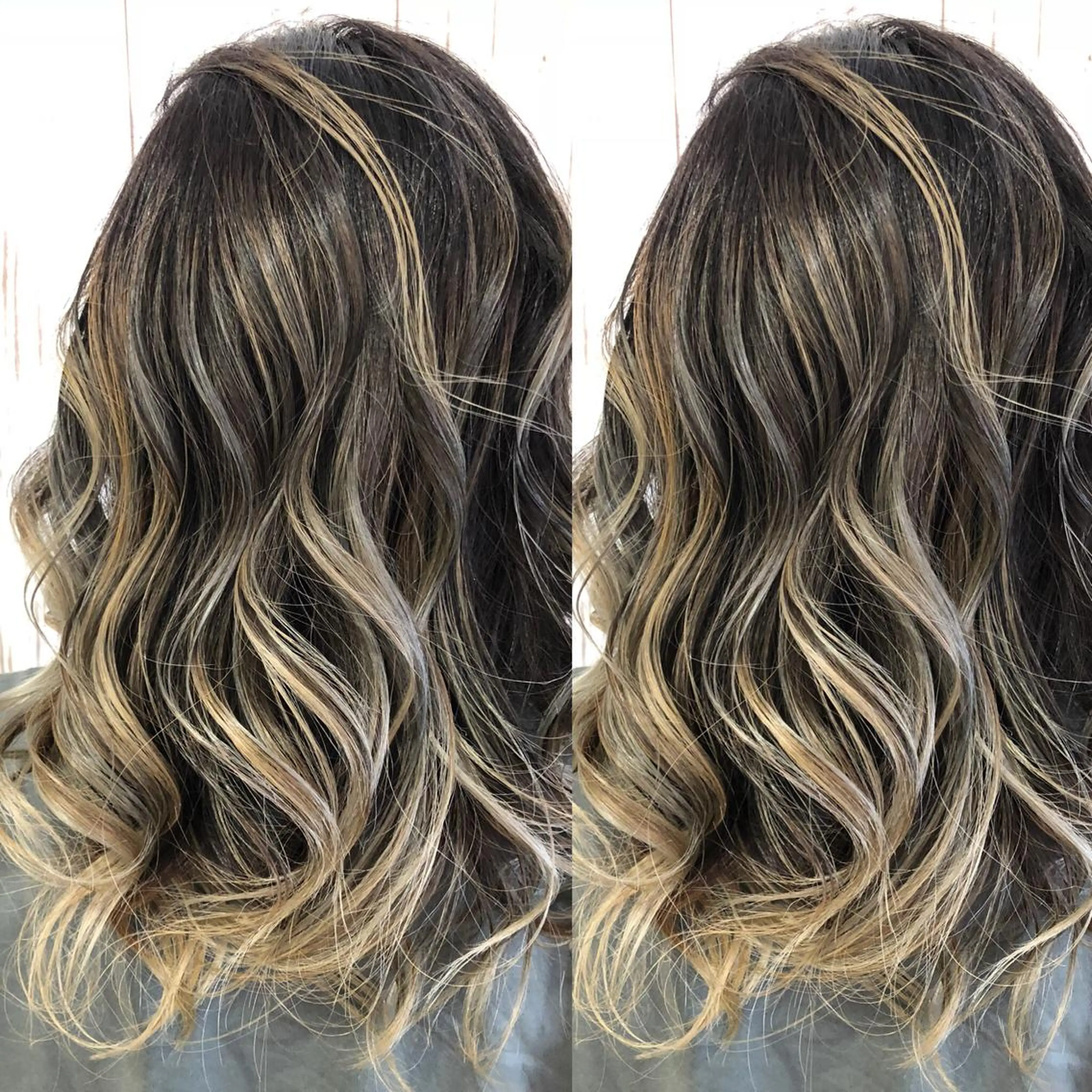 セミロング ヘアカラー トリートメント ヘアサロンオスカー 岸和田蛸地蔵店のヘアスタイル