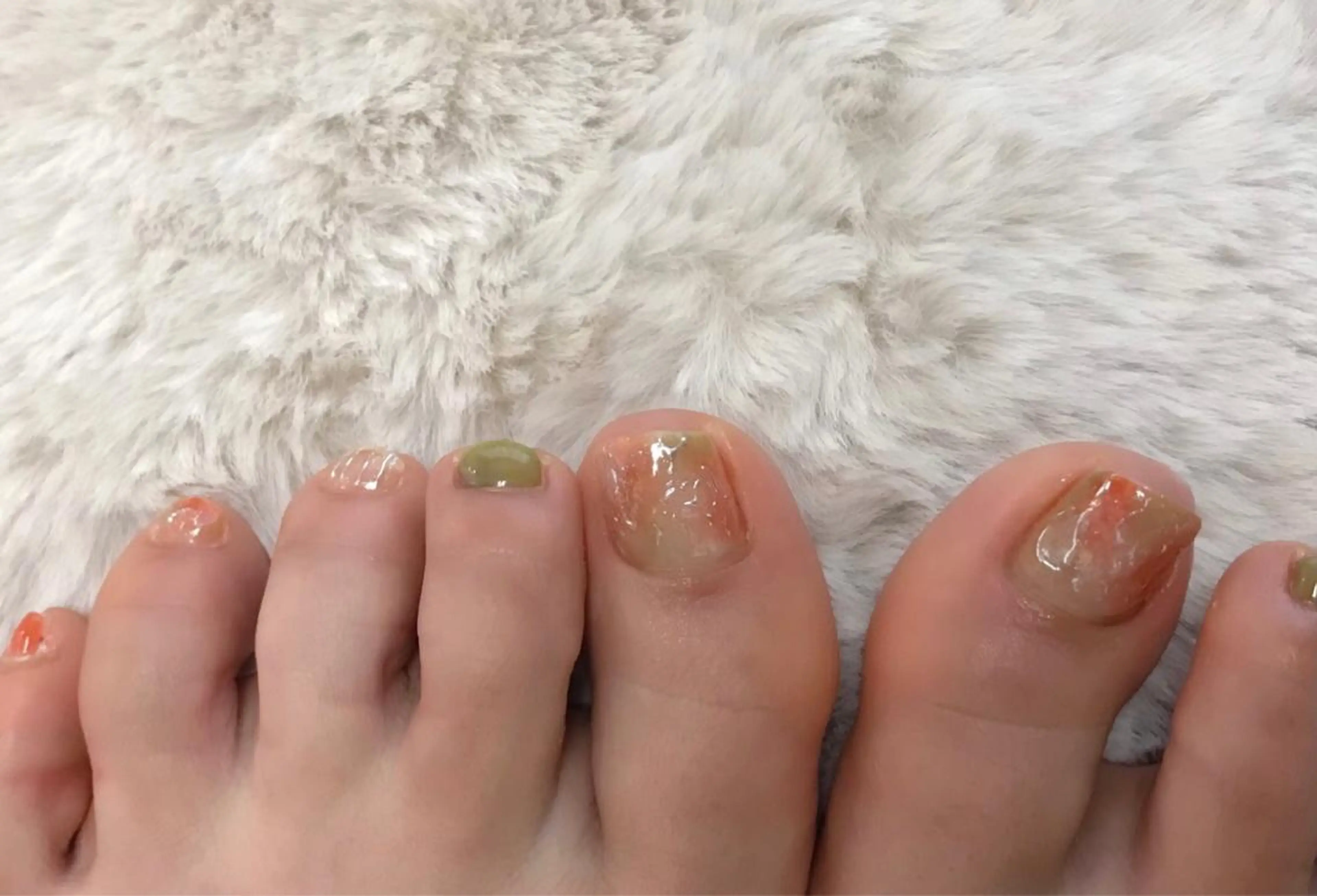 footオフケア込み ꪔ̤̮ アート5本の写真