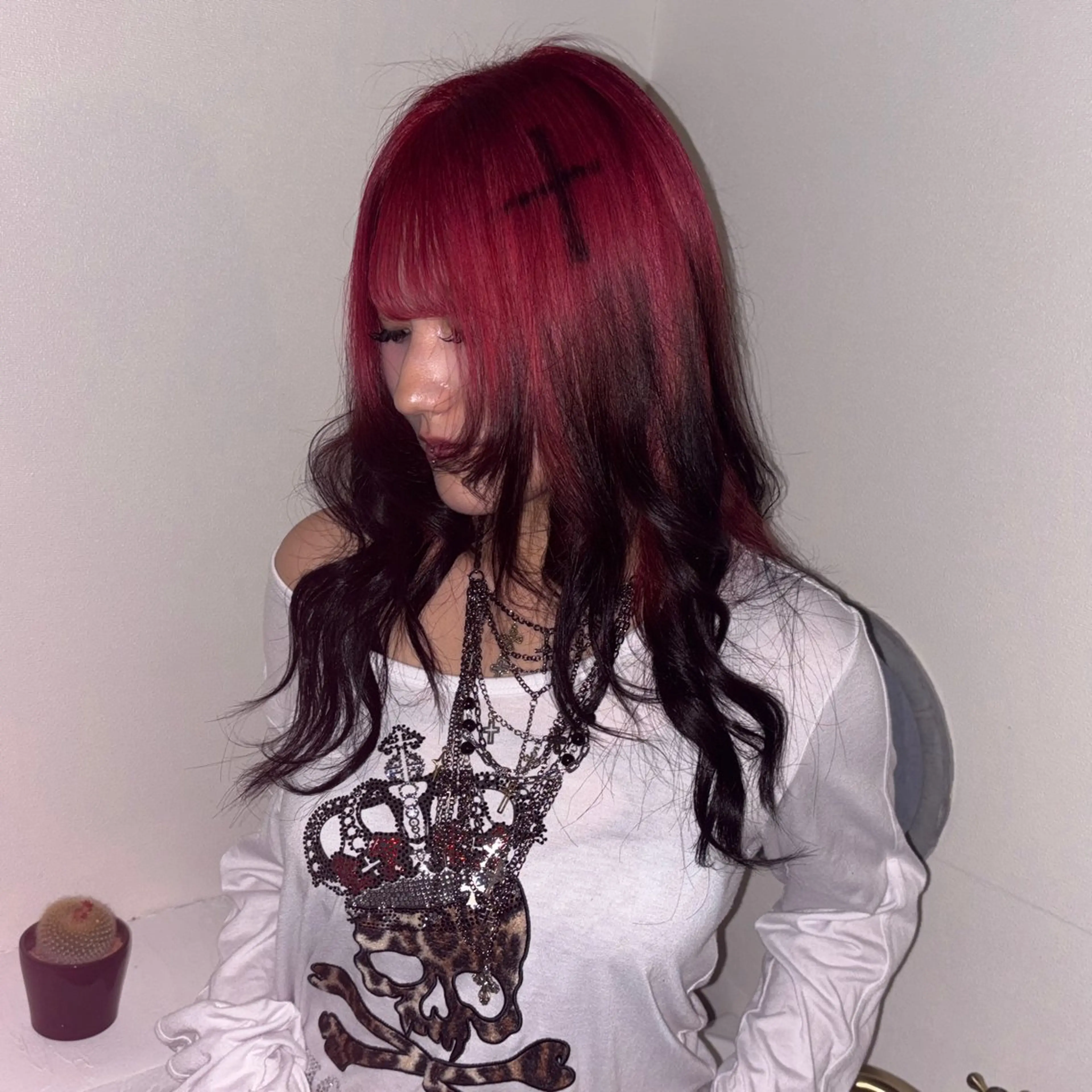 ロング カラー ヘアカラー ORGN.所属・二千華 /派手髪デザインのヘアスタイル