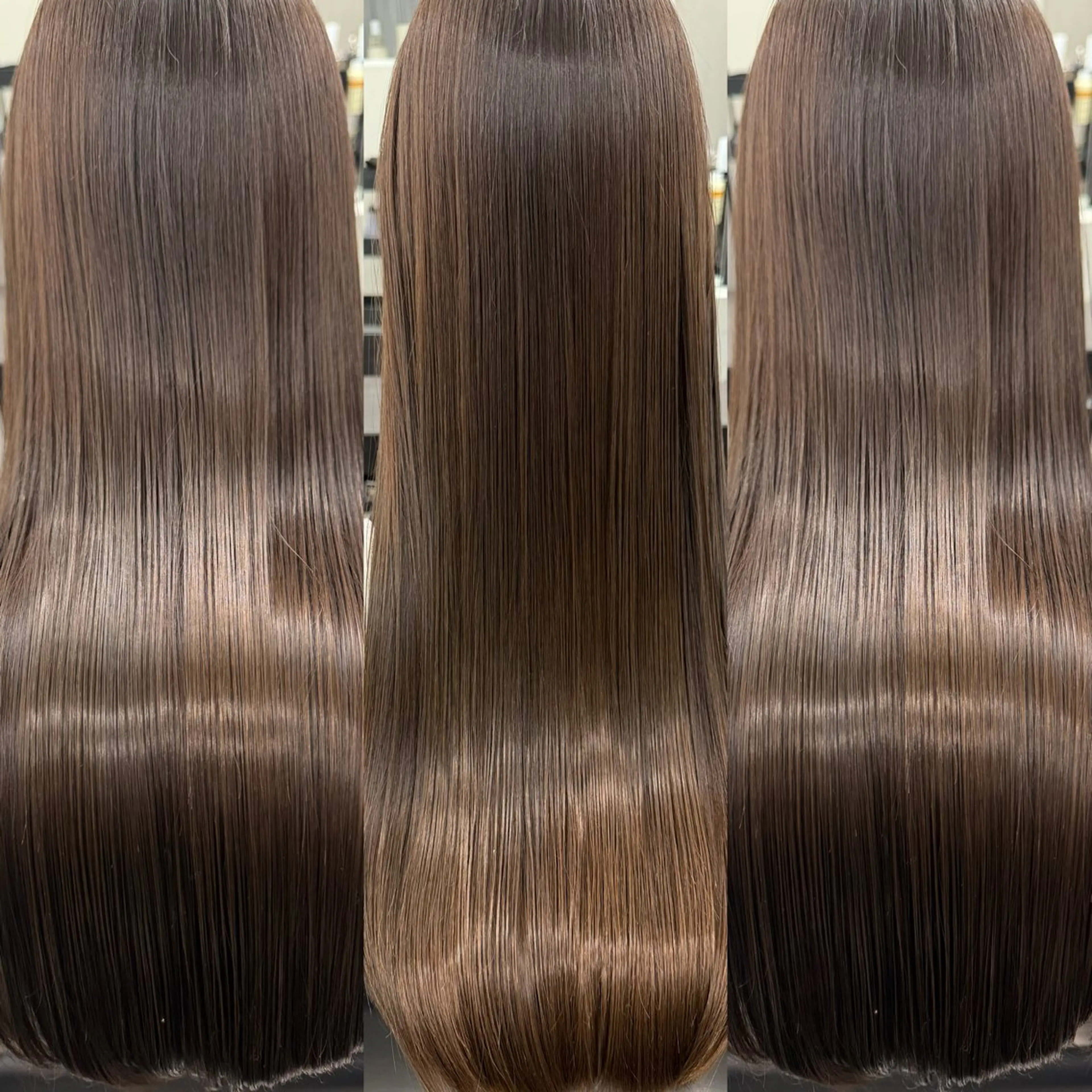 【髪質改善+ダメージケア】カット+高濃度髪質改善カラー+オージュア4stepの写真