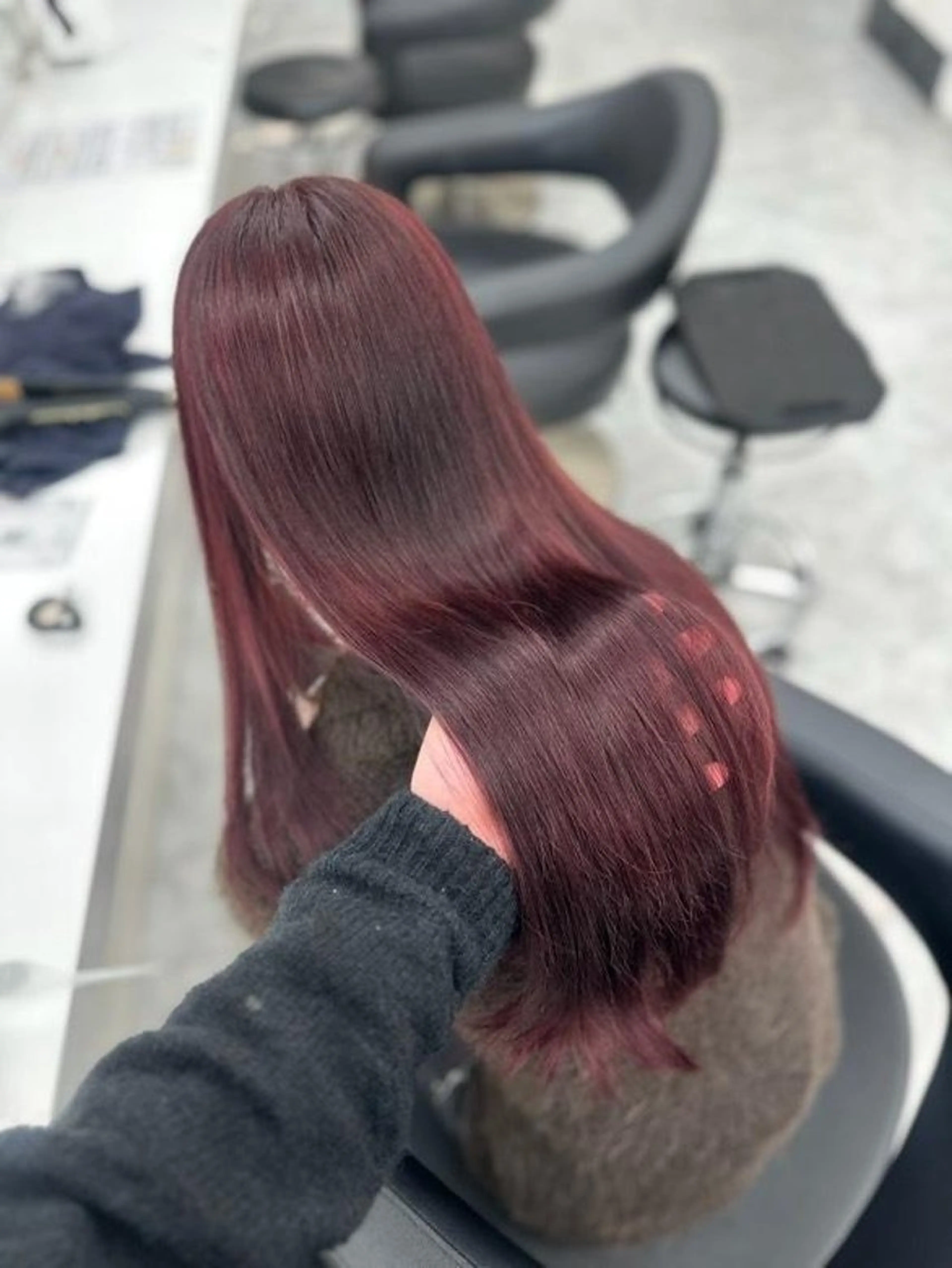 カラー ブリーチ ケアブリーチ 髪質改善 縮毛矯正 🍒renka🍒 ボブ/ショート/暖色のヘアスタイル