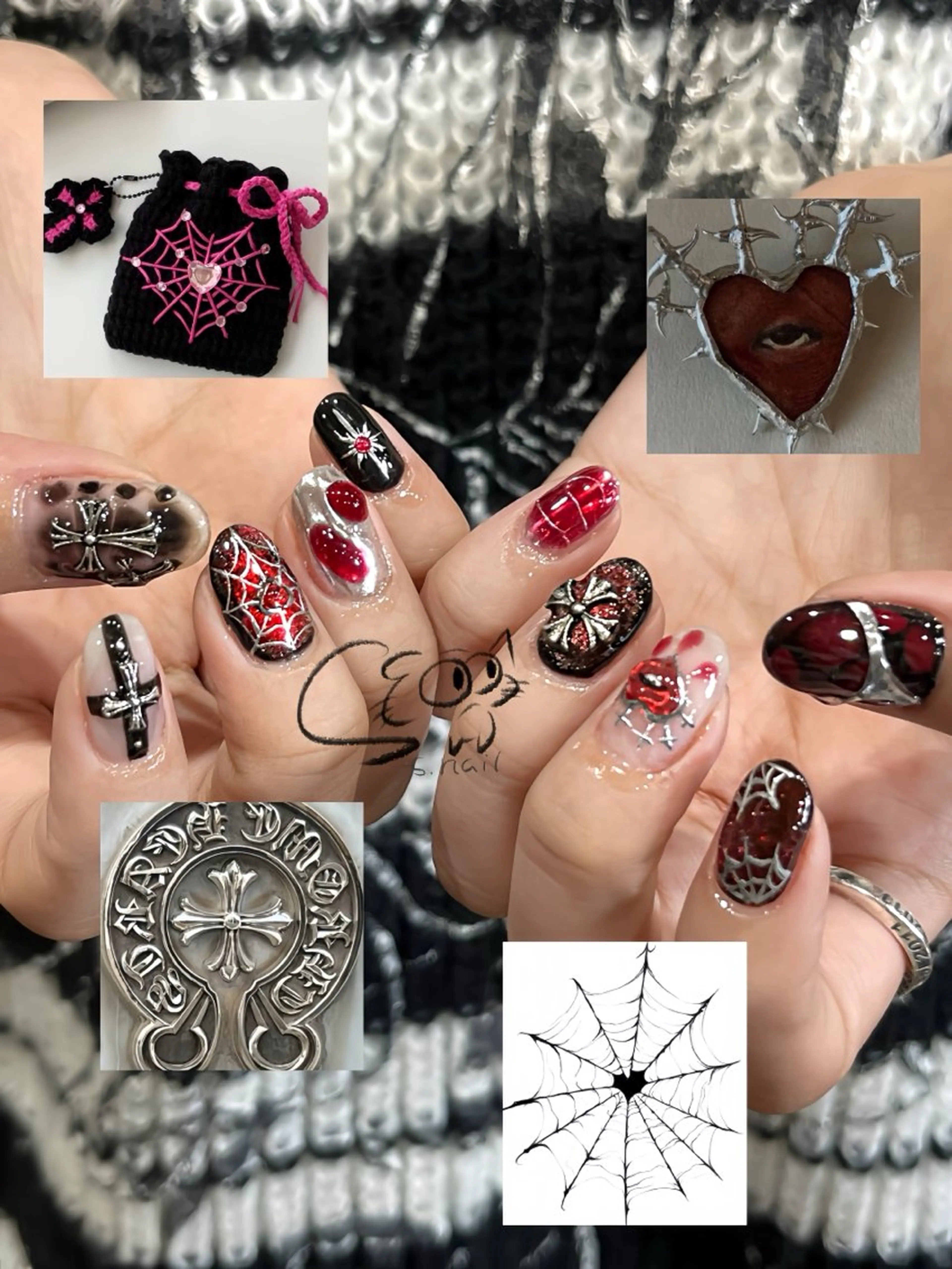 ネイル アートネイル チークネイル フレンチネイル グラデーション マグネットネイル ハンドネイル S.nail所属・S.nail _のネイルデザイン