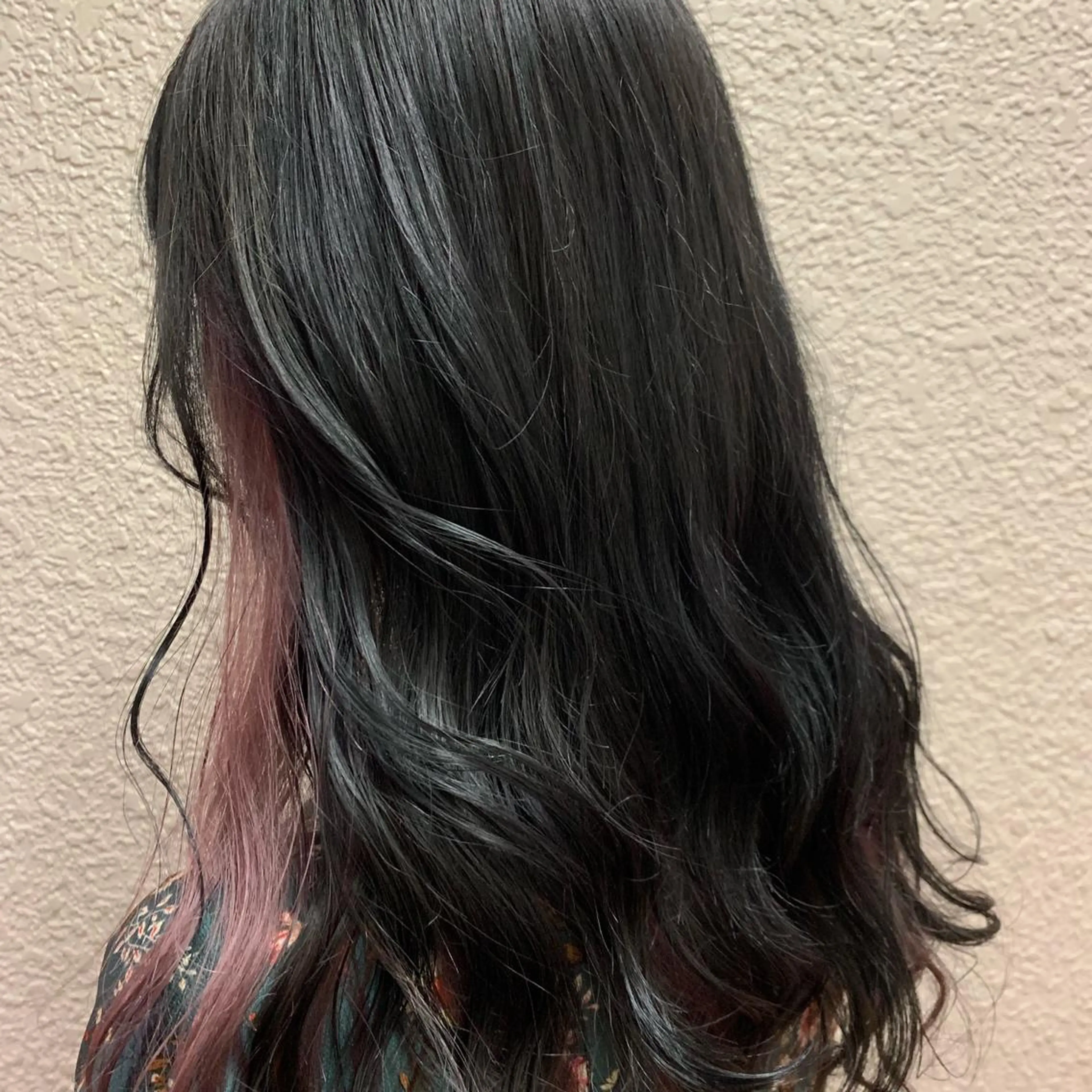 セミロング アッシュ ピンクブラウン パープルカラー 🟤TAP🟤 木曳野　金沢店のヘアスタイル