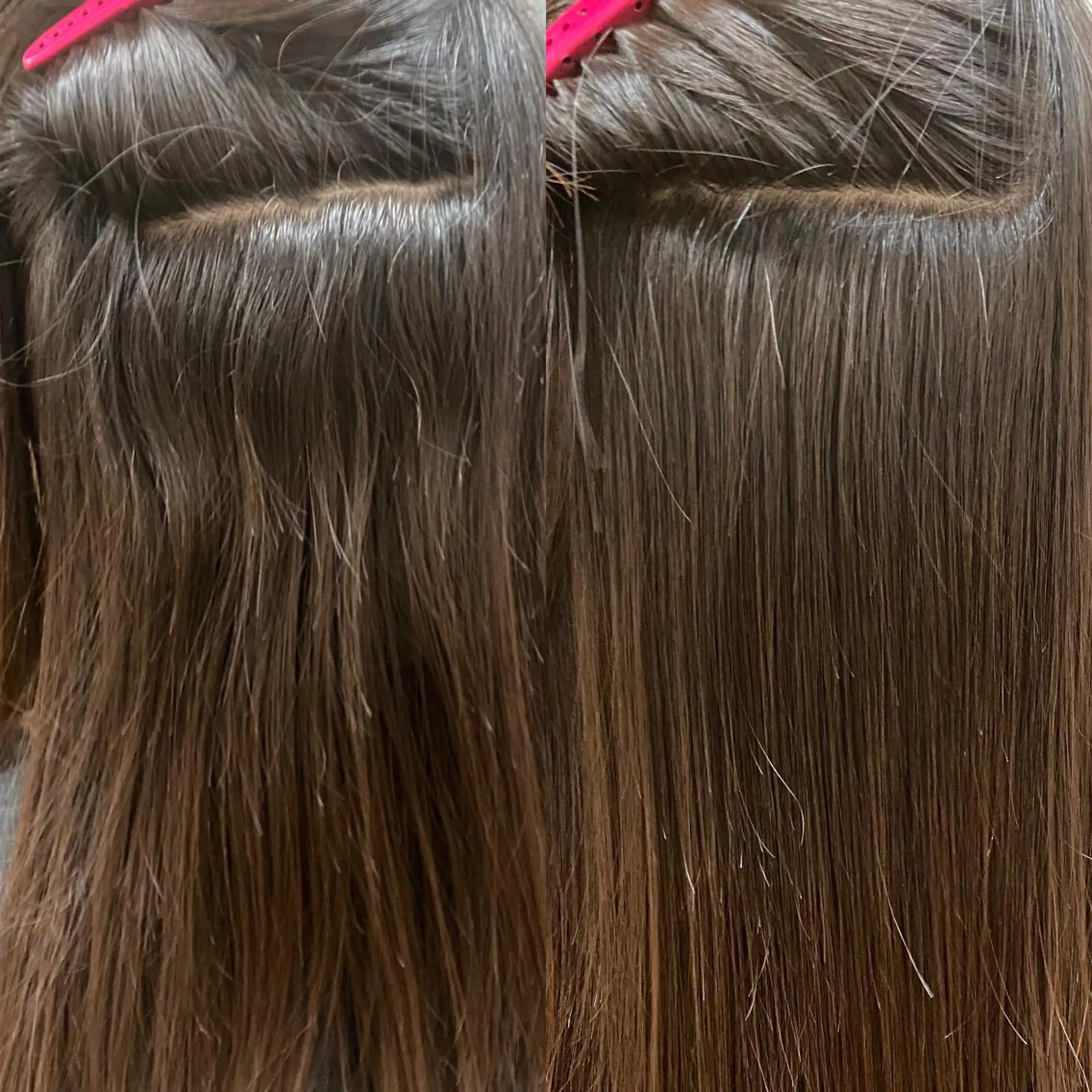 セミロング 縮毛矯正 萩原 あんのヘアスタイル