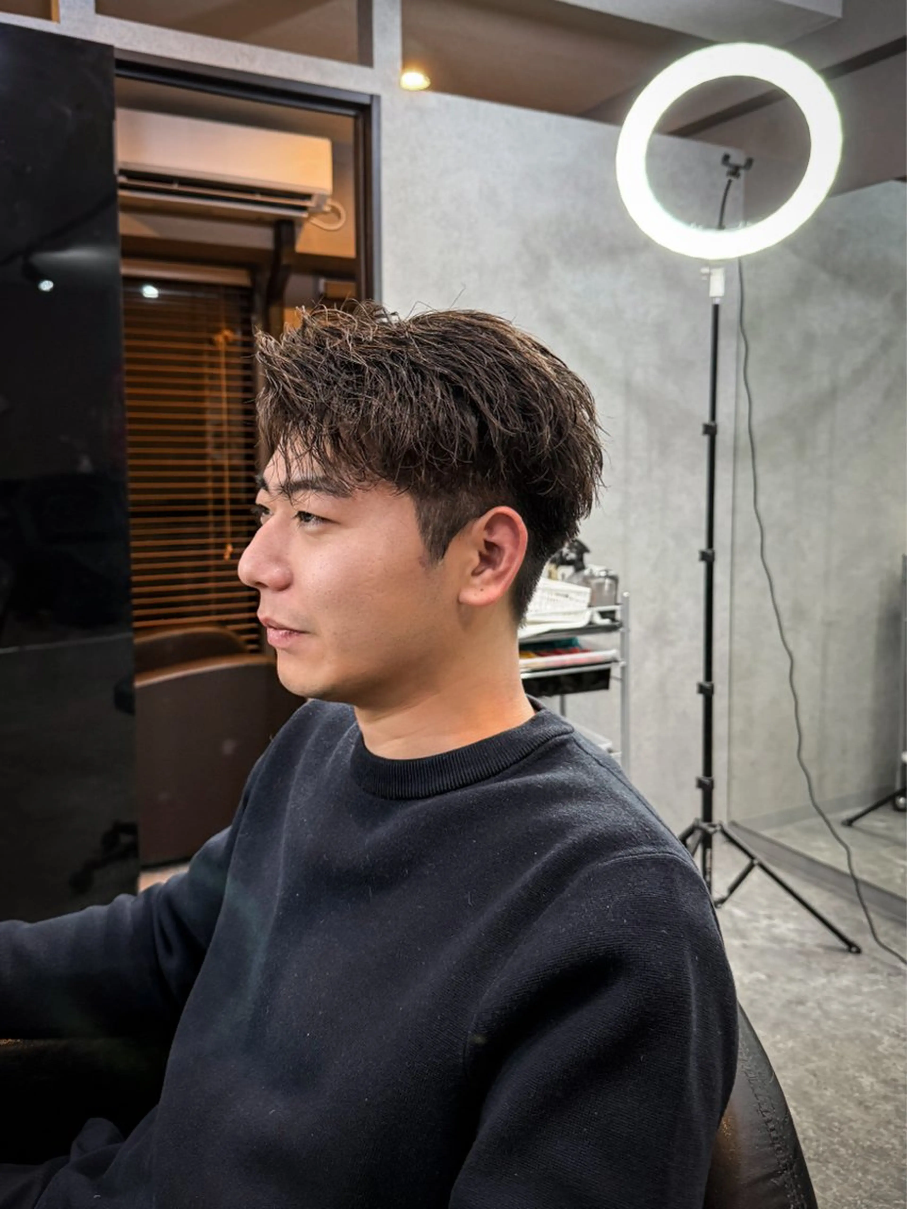 ショート カラー パーマ ヘアアレンジ メンズ メンズパーマ カット パーマ NUMBER.12所属・【メンズ専門美容師】 NUMBER.12のヘアスタイル