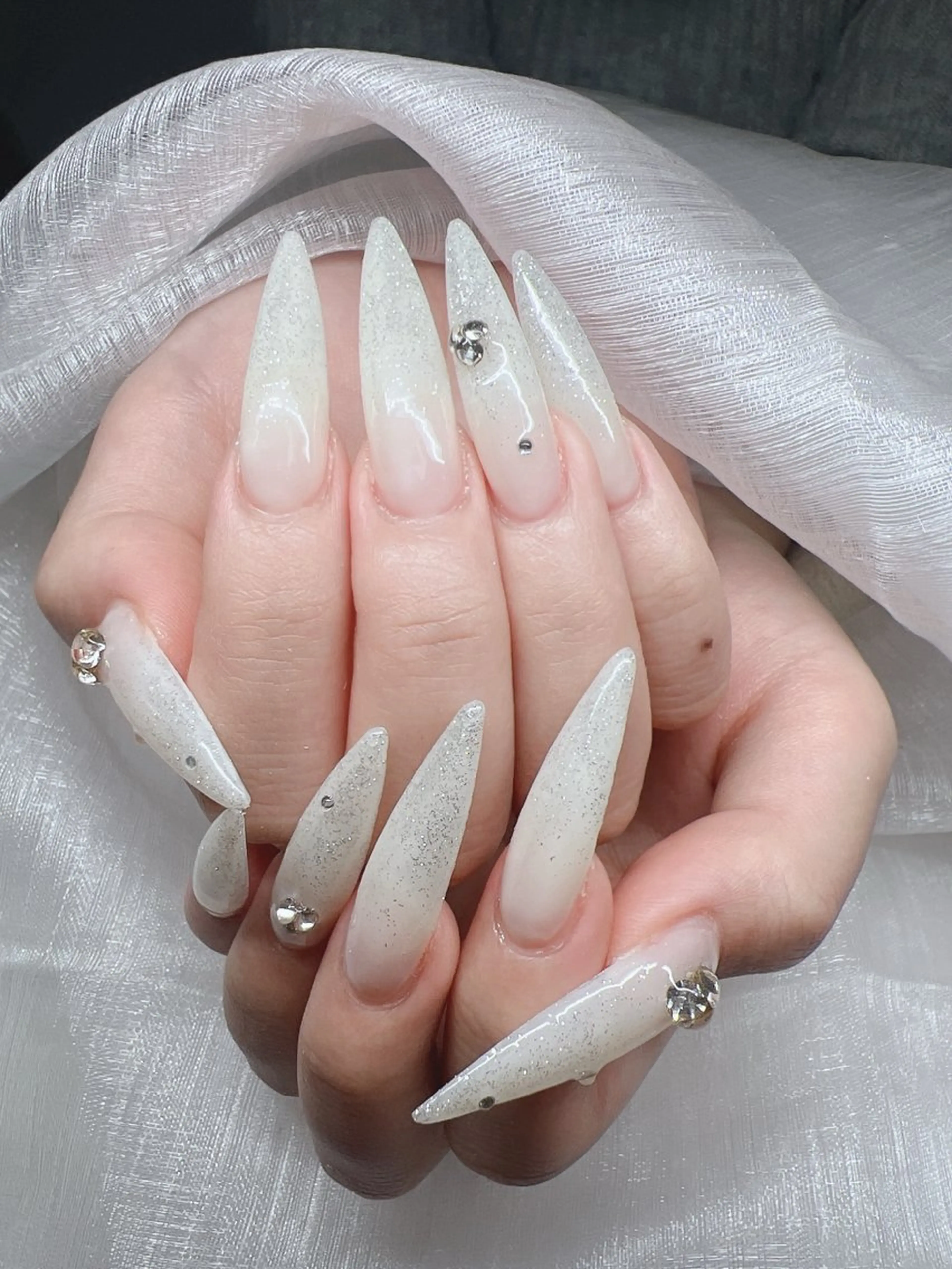 ネイル ハンドネイル Lee Nails チップ長さだし専門店のネイルデザイン