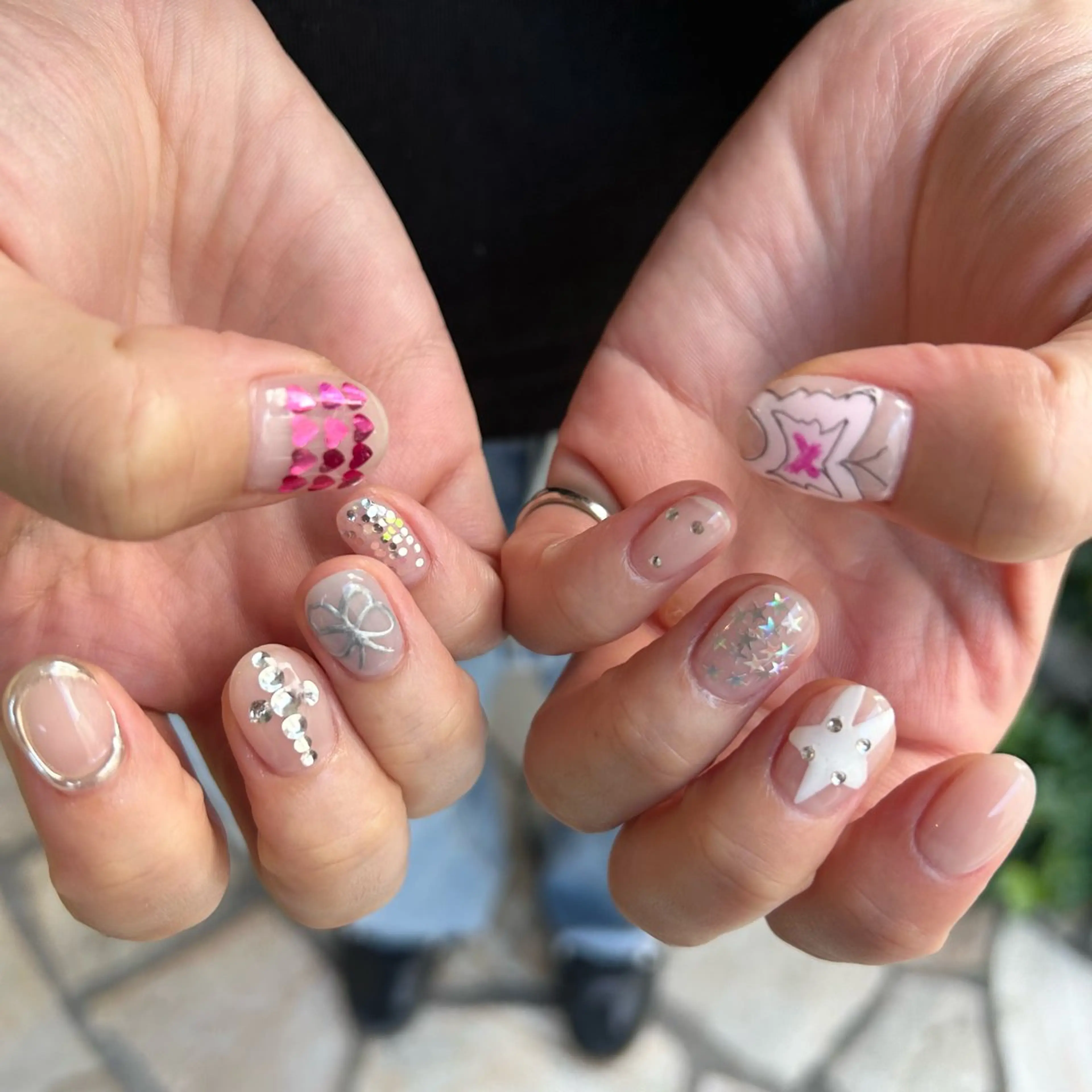 ネイル 持ち込み 野口 姫和のネイルデザイン