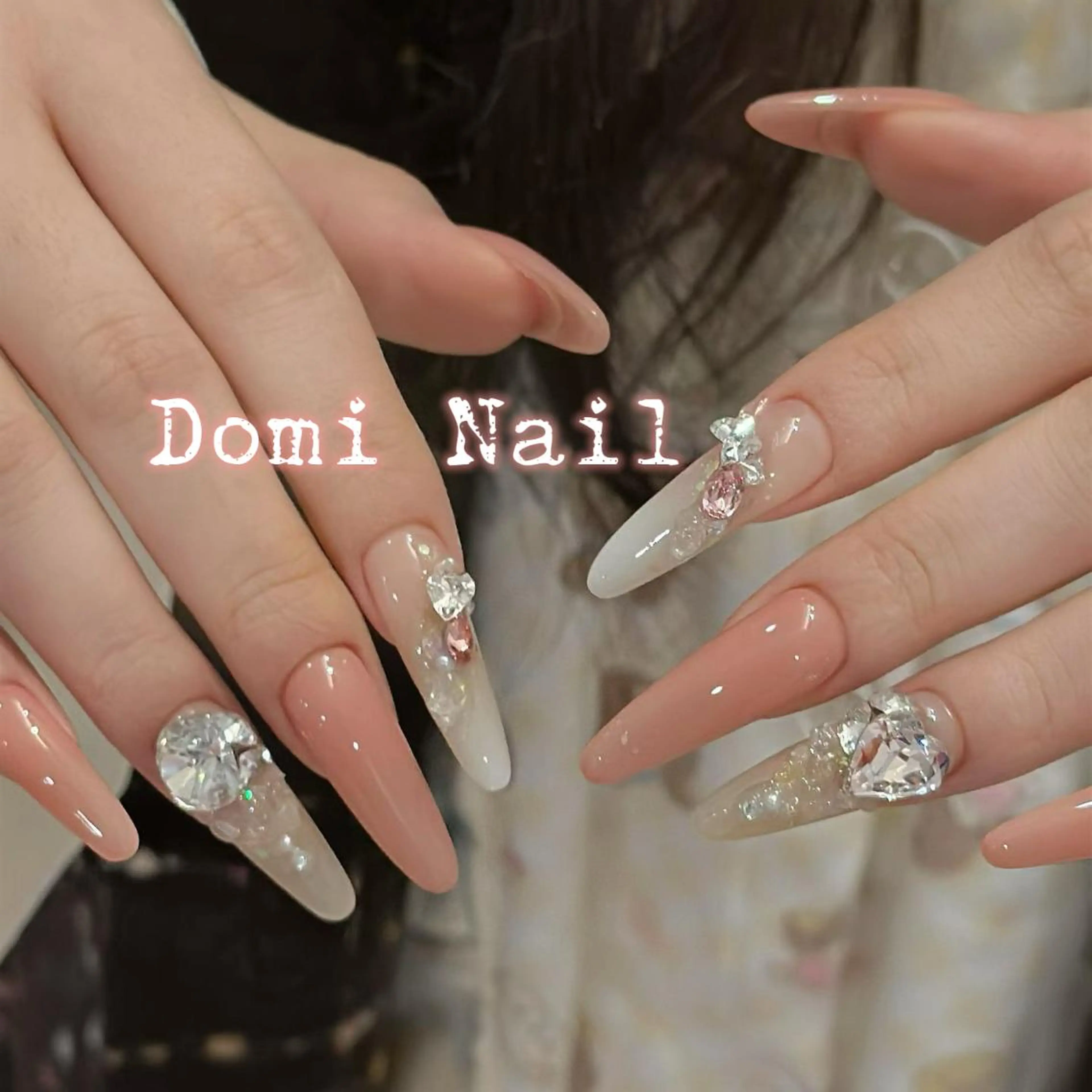 ネイル 持ち込み ネイルチップ ハンドネイル 渋谷 Domi Nailのネイルデザイン