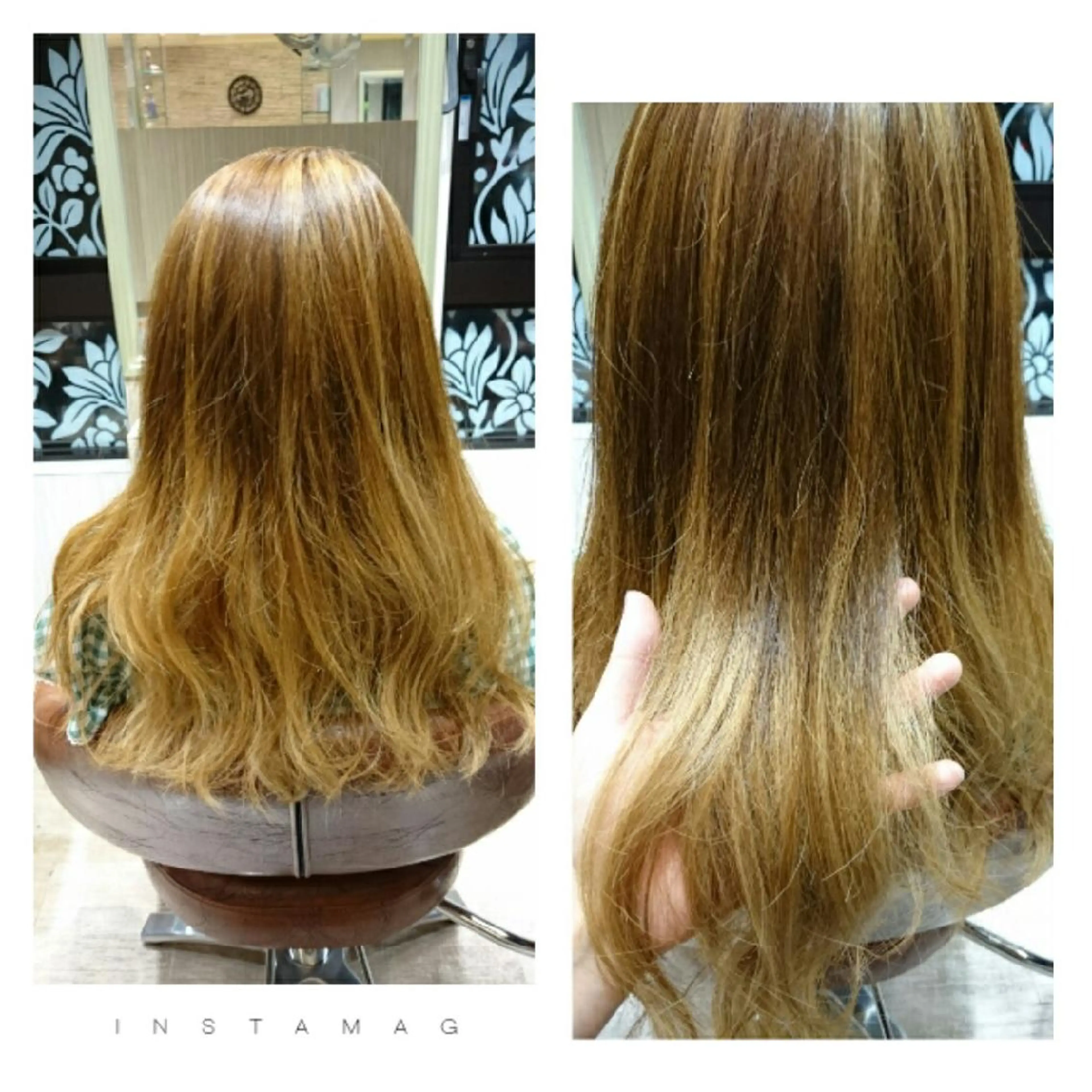 ミディアム ロング カラー セミロング ヘアアレンジ 嶋田 ゆきのヘアスタイル