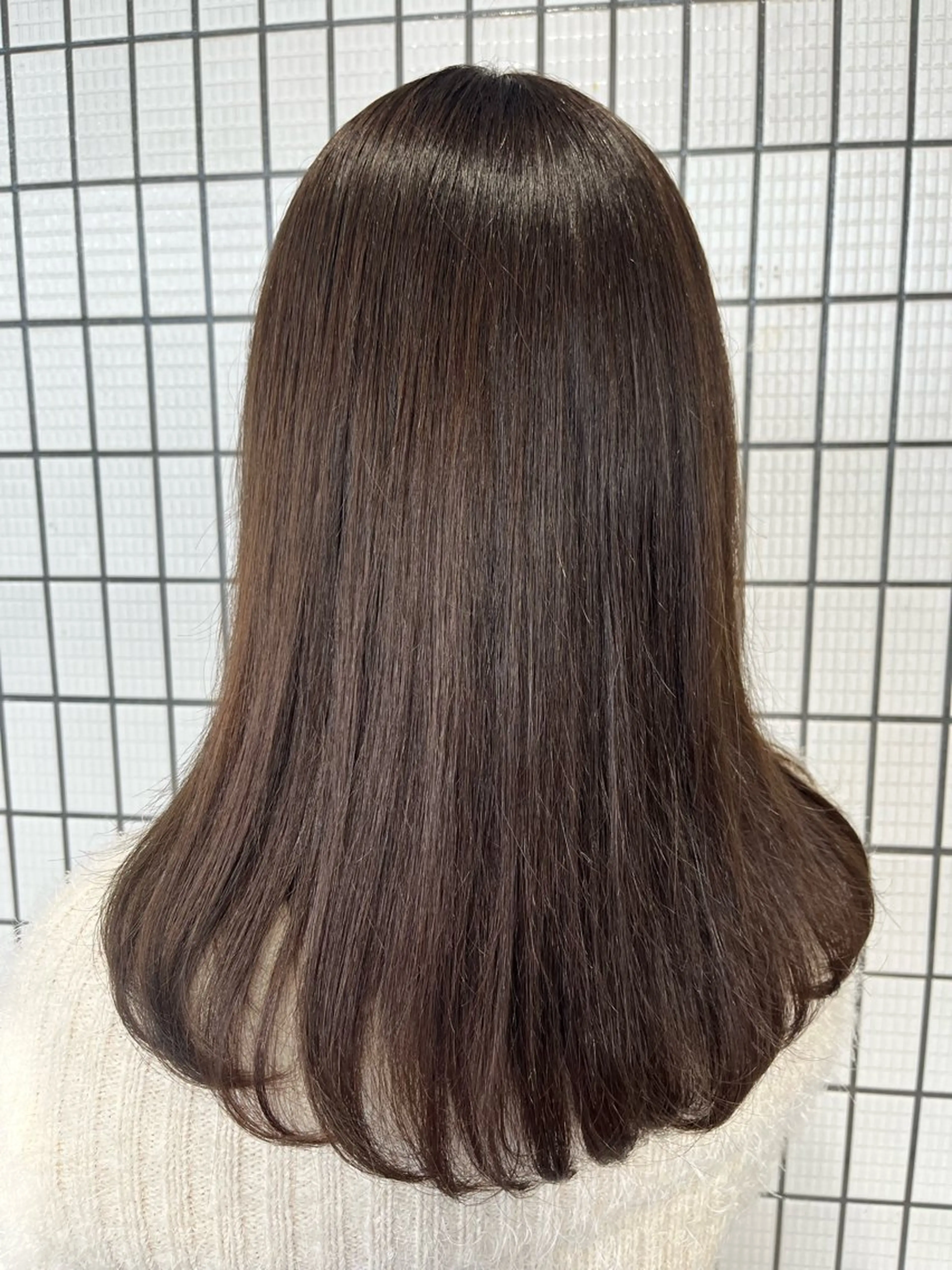 セミロング カラー ヘアカラー トリートメント 五十嵐ゆり 美髪カラー　武蔵小杉のヘアスタイル