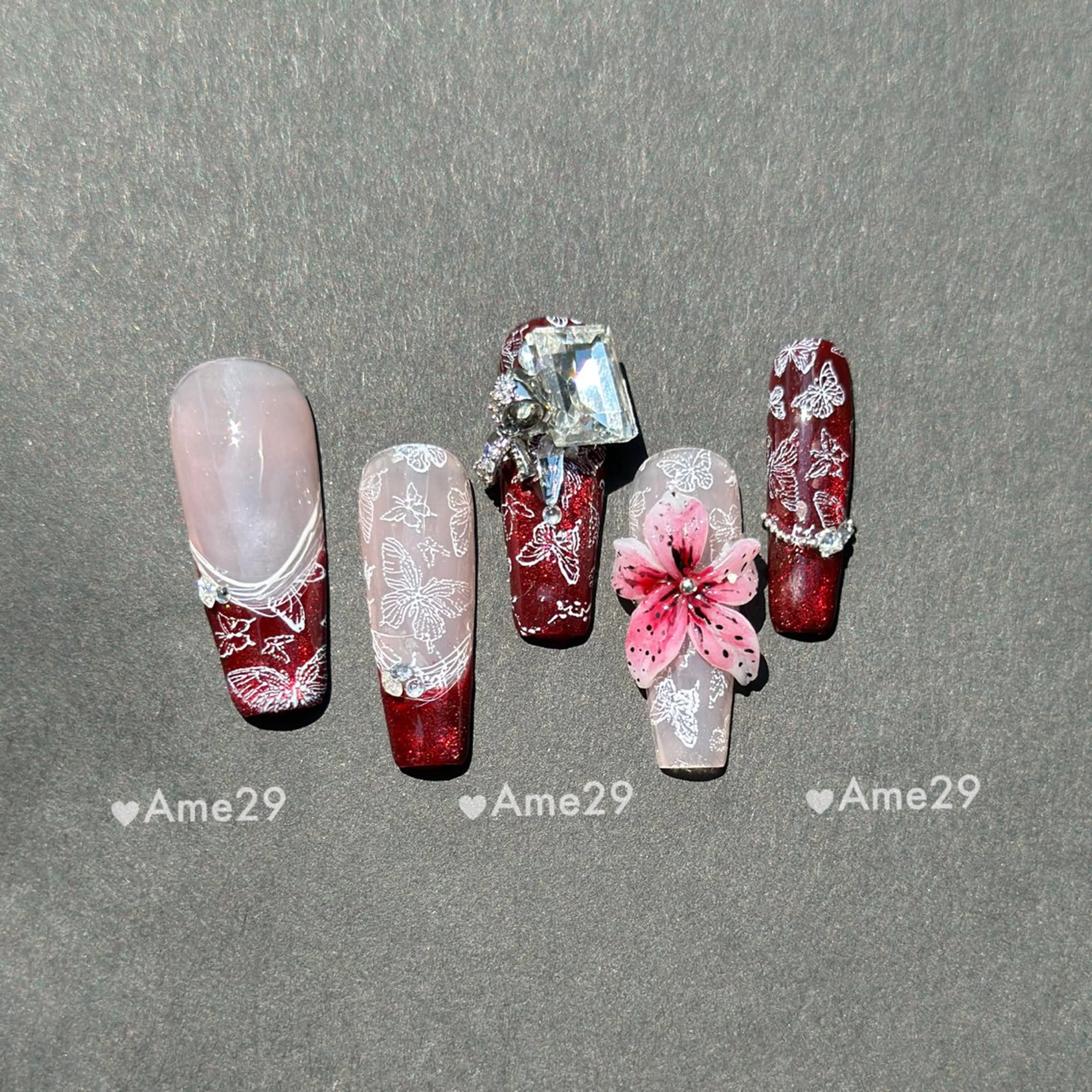 ネイル 長さ出し ネイルチップ Ame29NailOsaka所属・AME29 Nail ネイルサロンのネイルデザイン