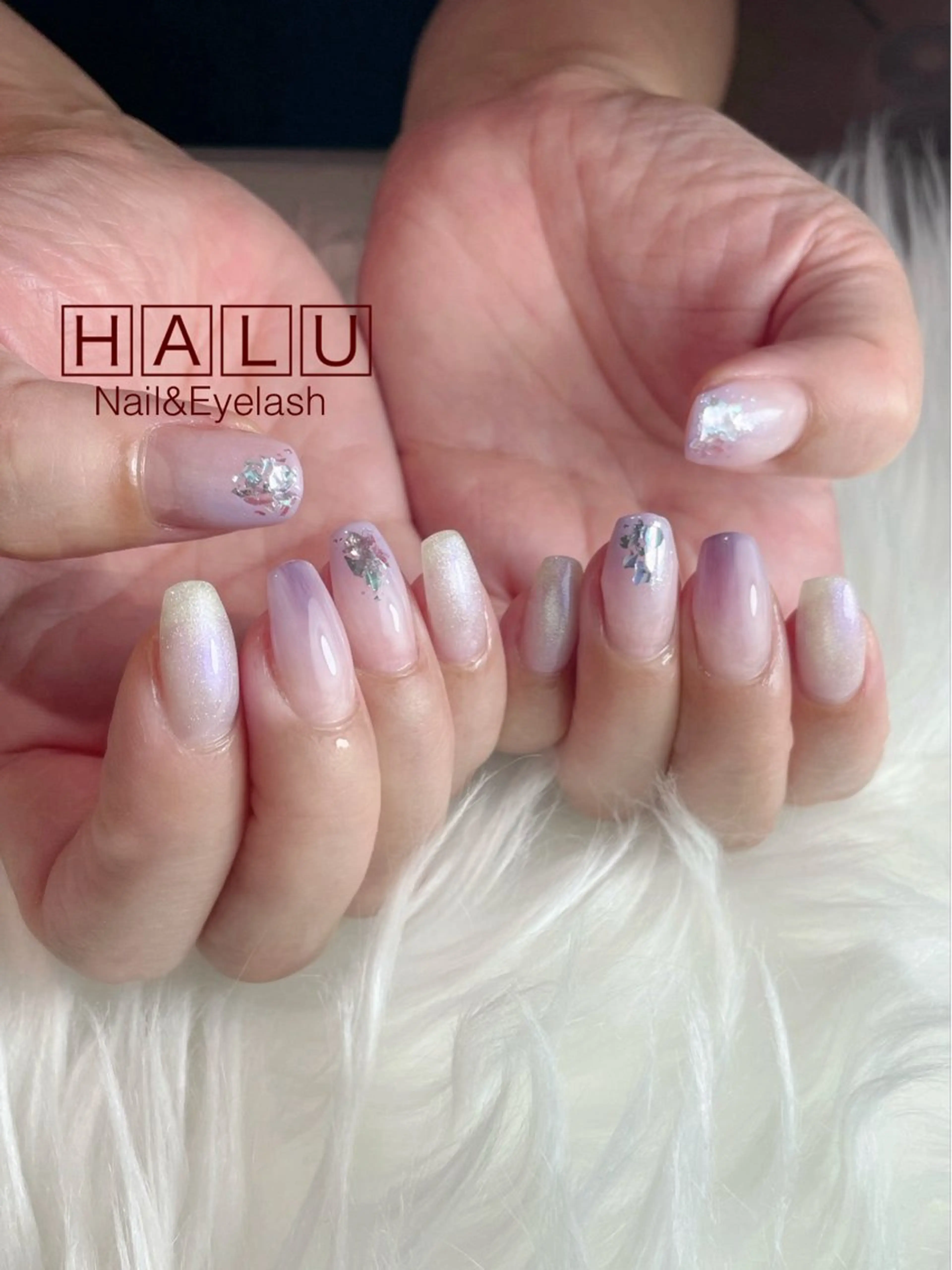 ネイル パープル HALU ハルのネイルデザイン