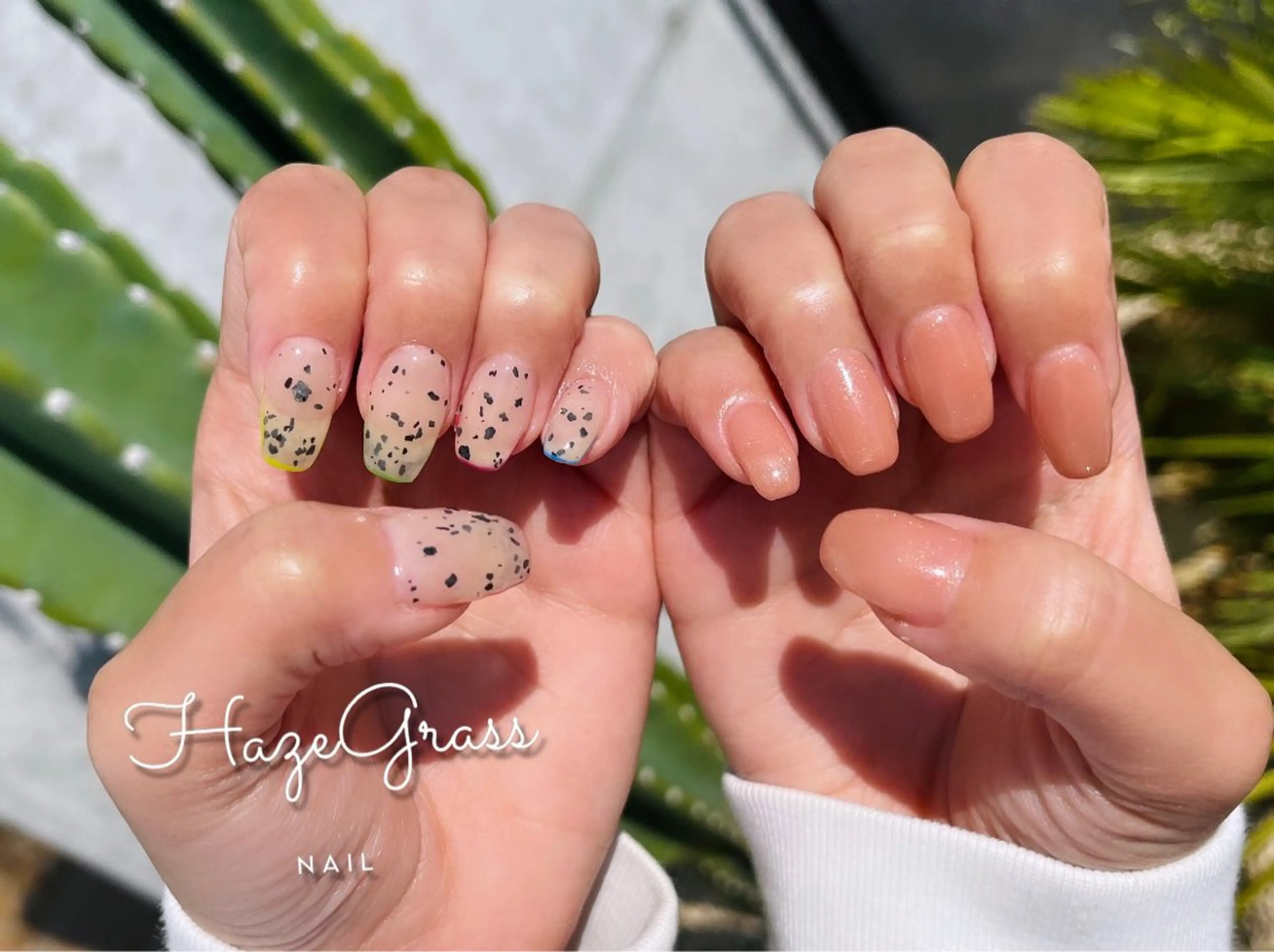 ネイル フレンチネイル ハンドネイル HazeGrass NAILのネイルデザイン