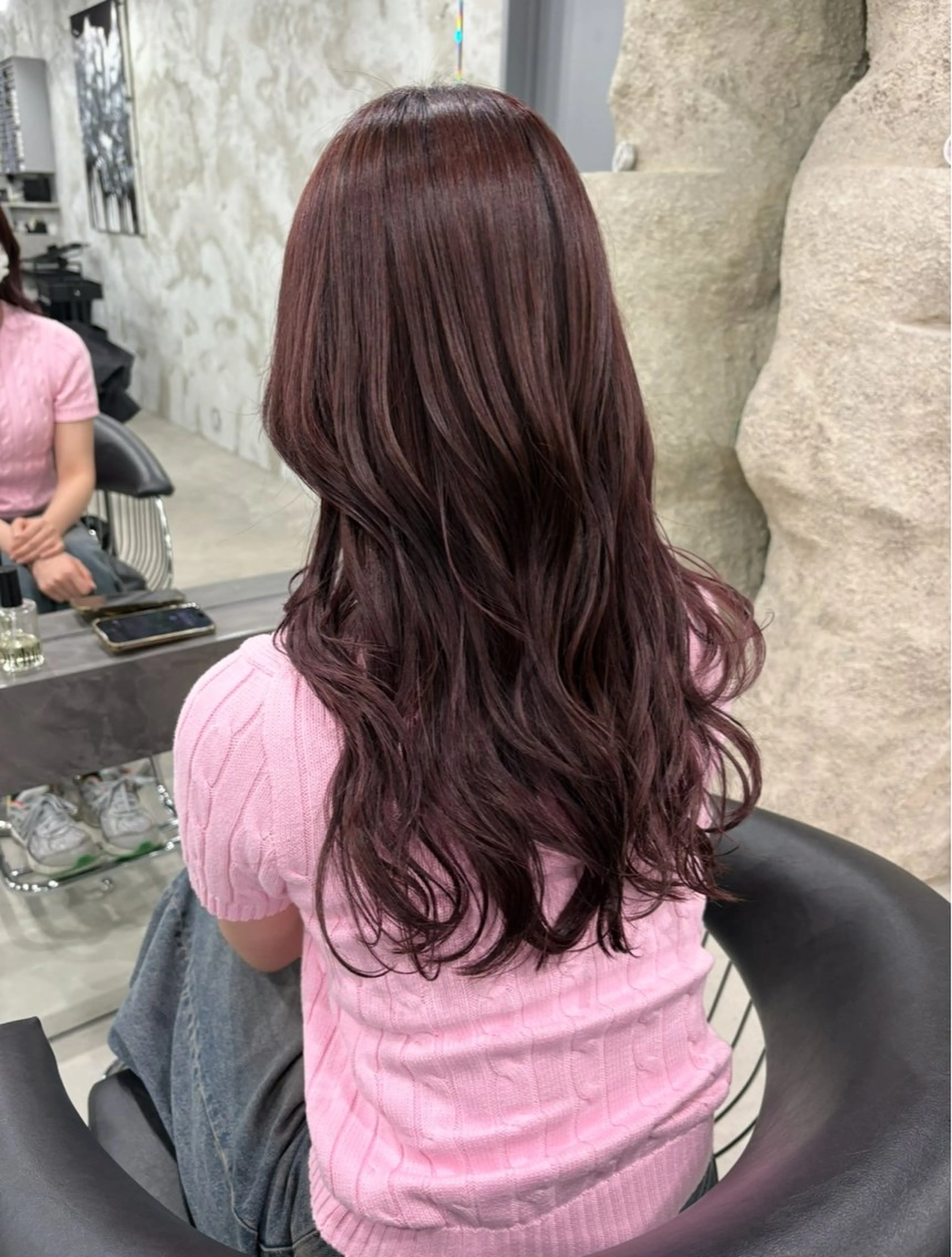 セミロング ヘアカラー 岩間 萌々果/eimのヘアスタイル