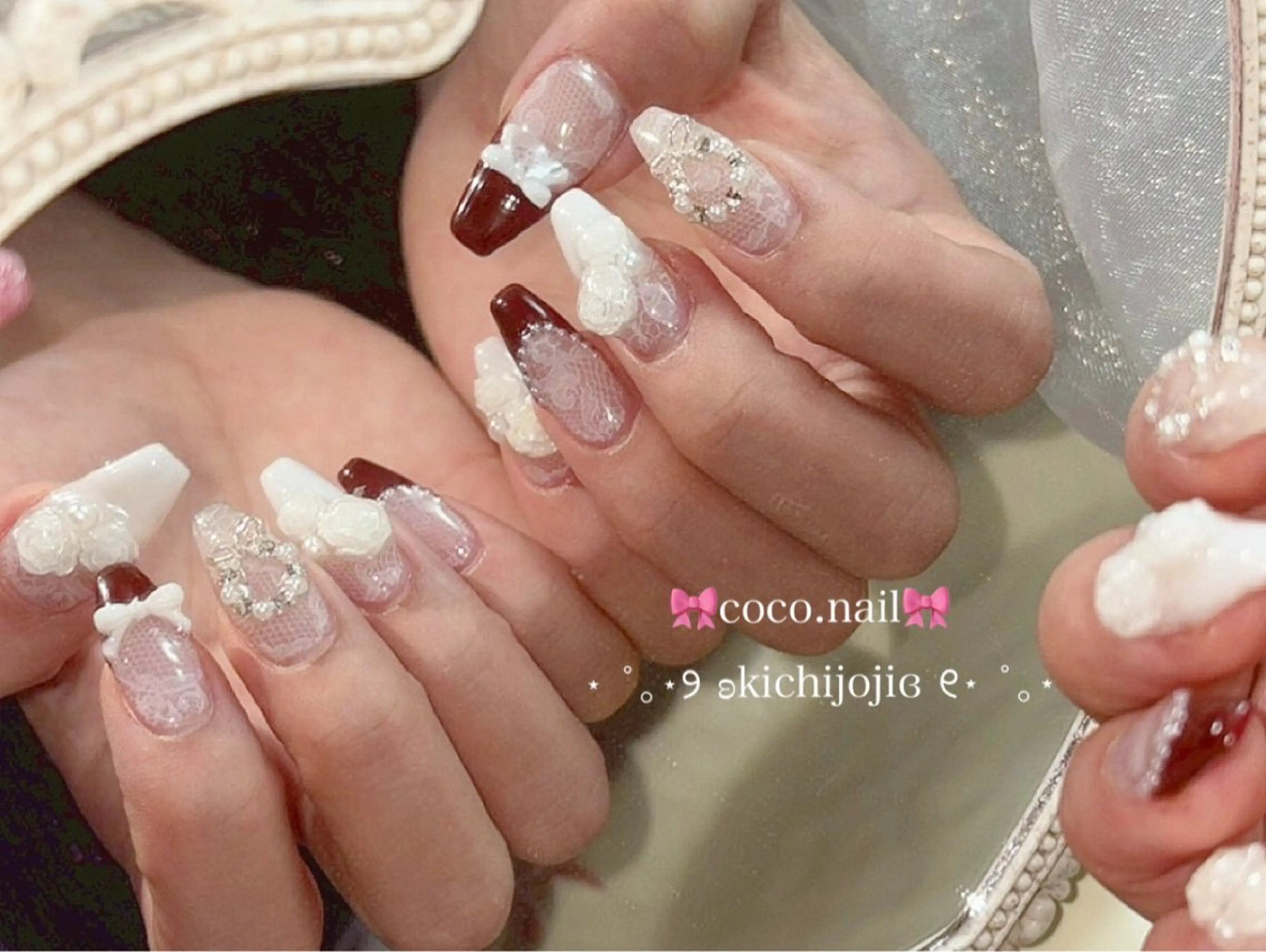 ネイル ハンドネイル coco.nail/ y2k/ワンホンのネイルデザイン
