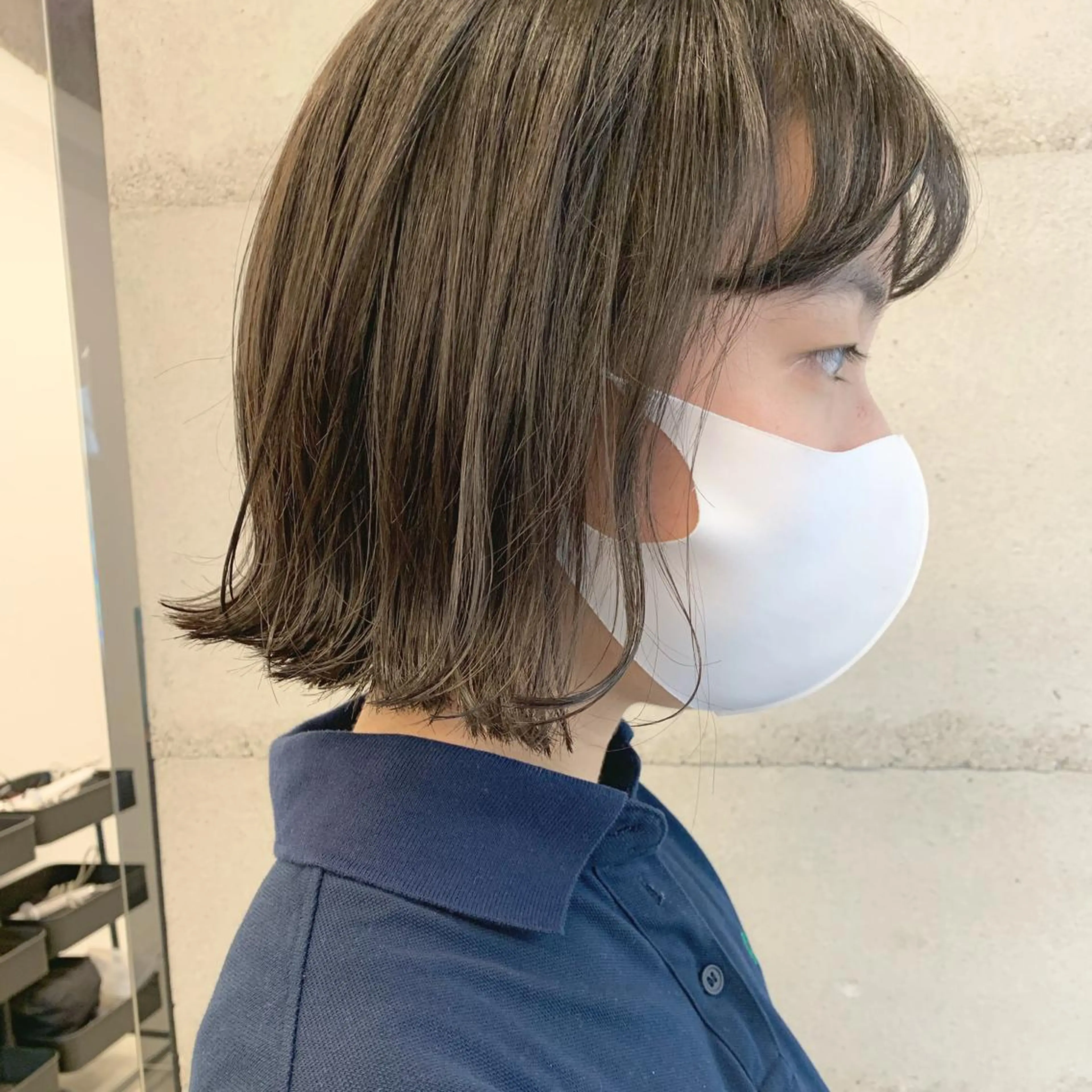 ショート カラー 透明感/オリーブ/ グレージュ/YUKAのヘアスタイル