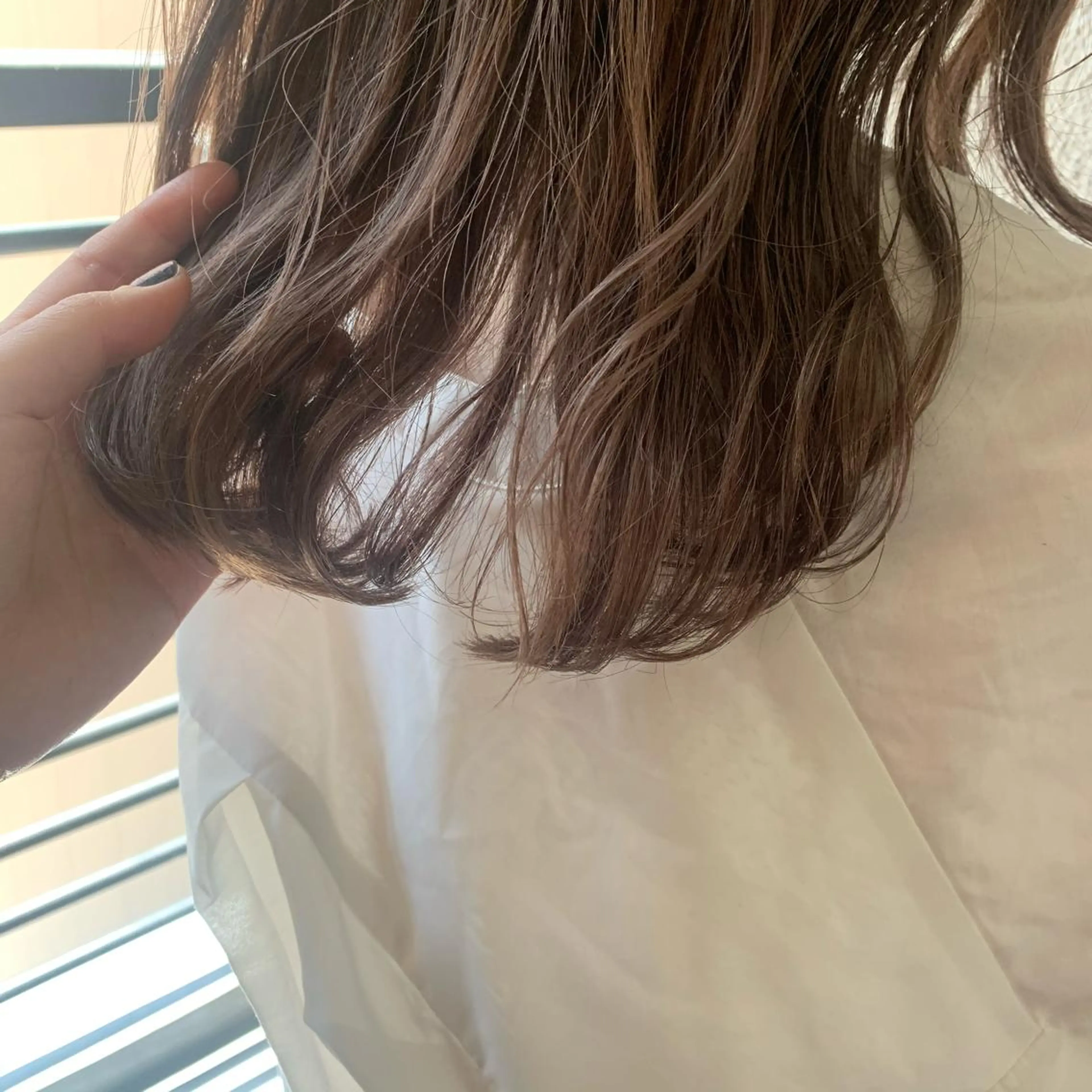 ミディアム カラー ベージュカラー chouette/ 根本優希のヘアスタイル