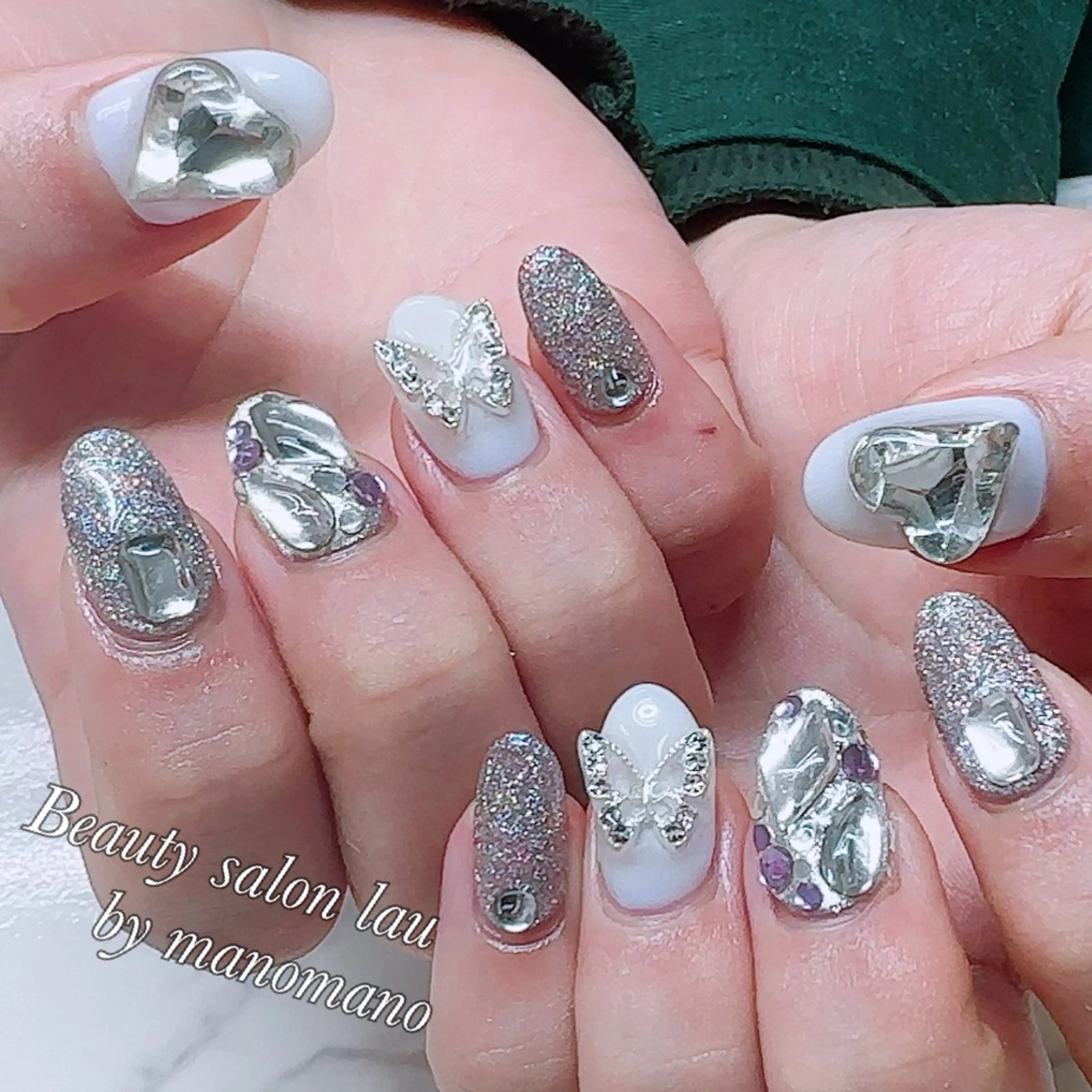 ネイル ハンドネイル ラウバイマノマノ なかざとのネイルデザイン