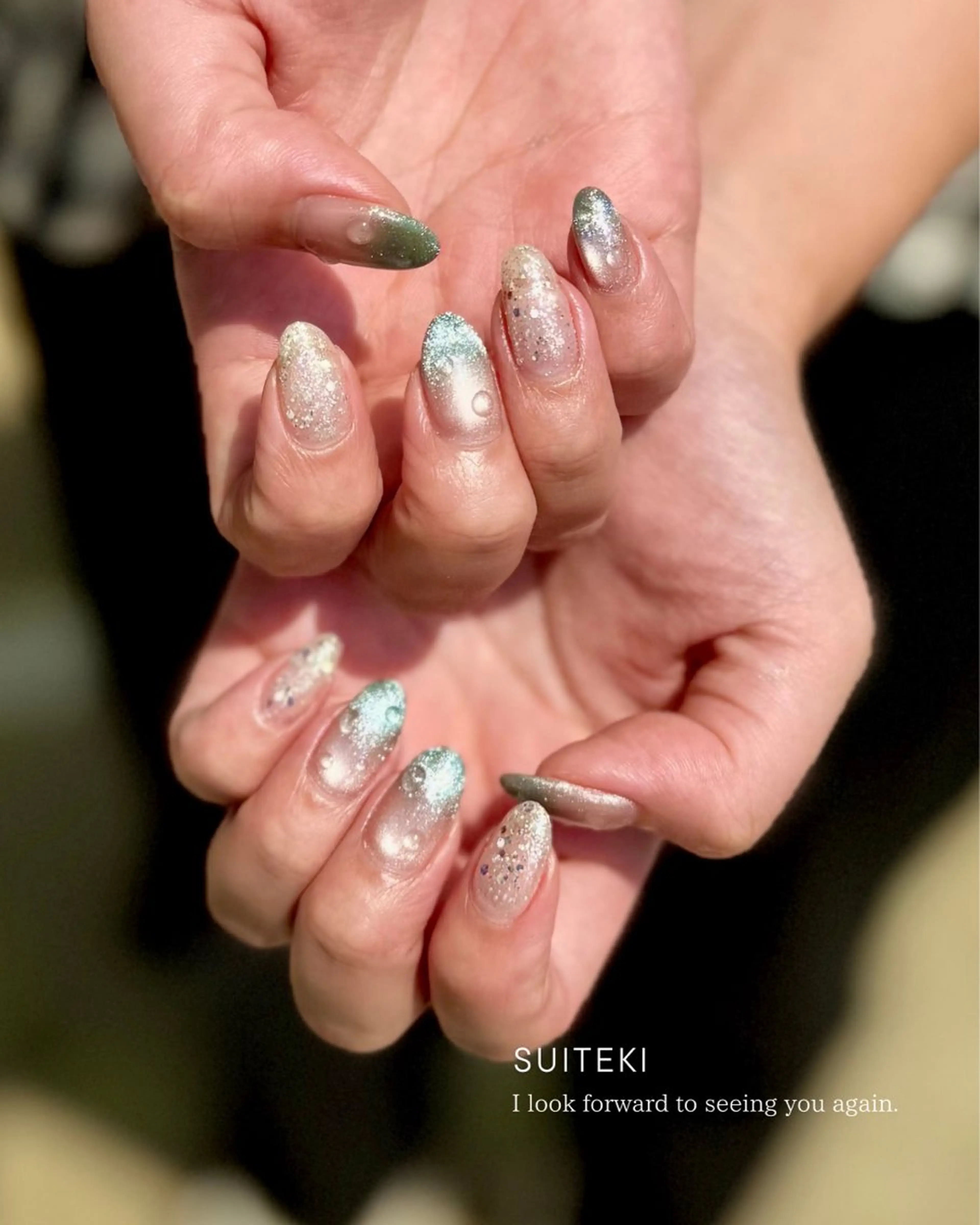 ネイル ジェルネイル ロングネイル マグネットネイル ニュアンスネイル パラジェル Seemly 千田町店所属・フラワーパラジェル 🌸シームリーエミのネイルデザイン