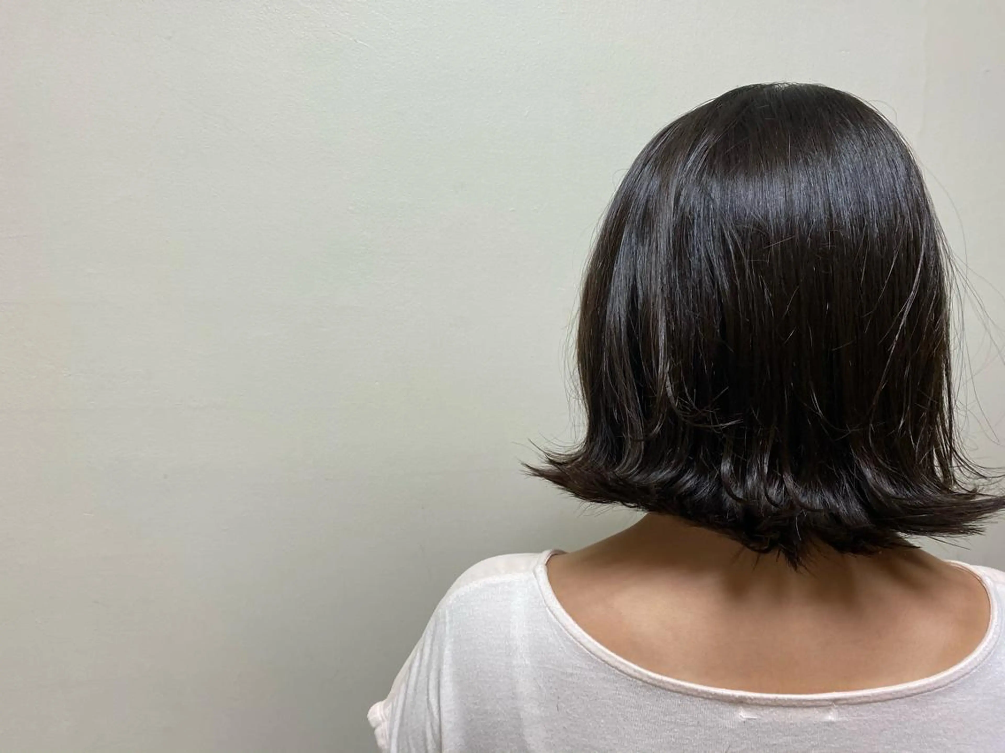 ミディアム 髪質改善/マツパ 垢抜け透明カラー衣笠のヘアスタイル