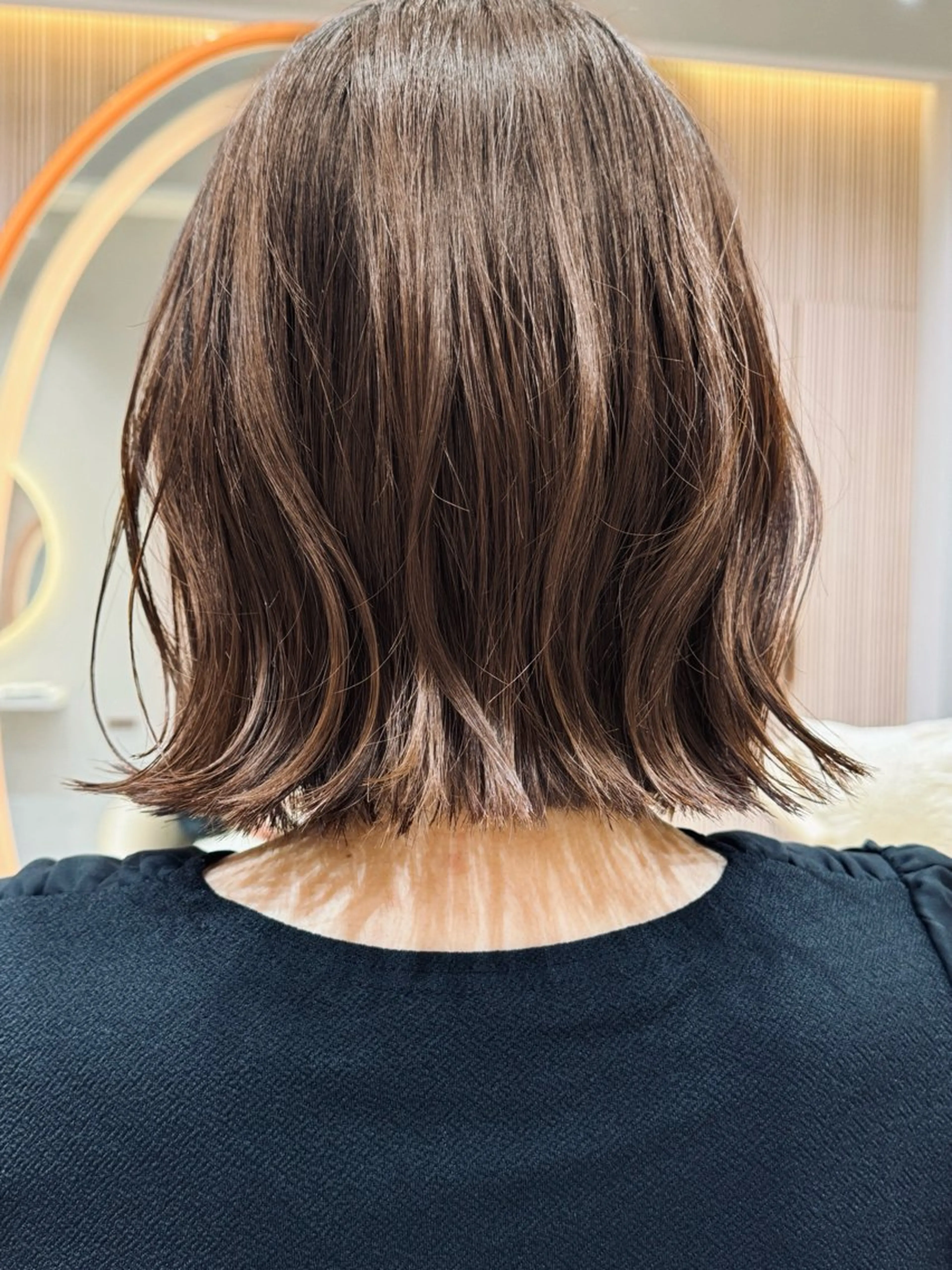 ミディアム カット ヘアカラー トリートメント 🩵縮毛矯正・ボブ 岩原朋也🩵のヘアスタイル