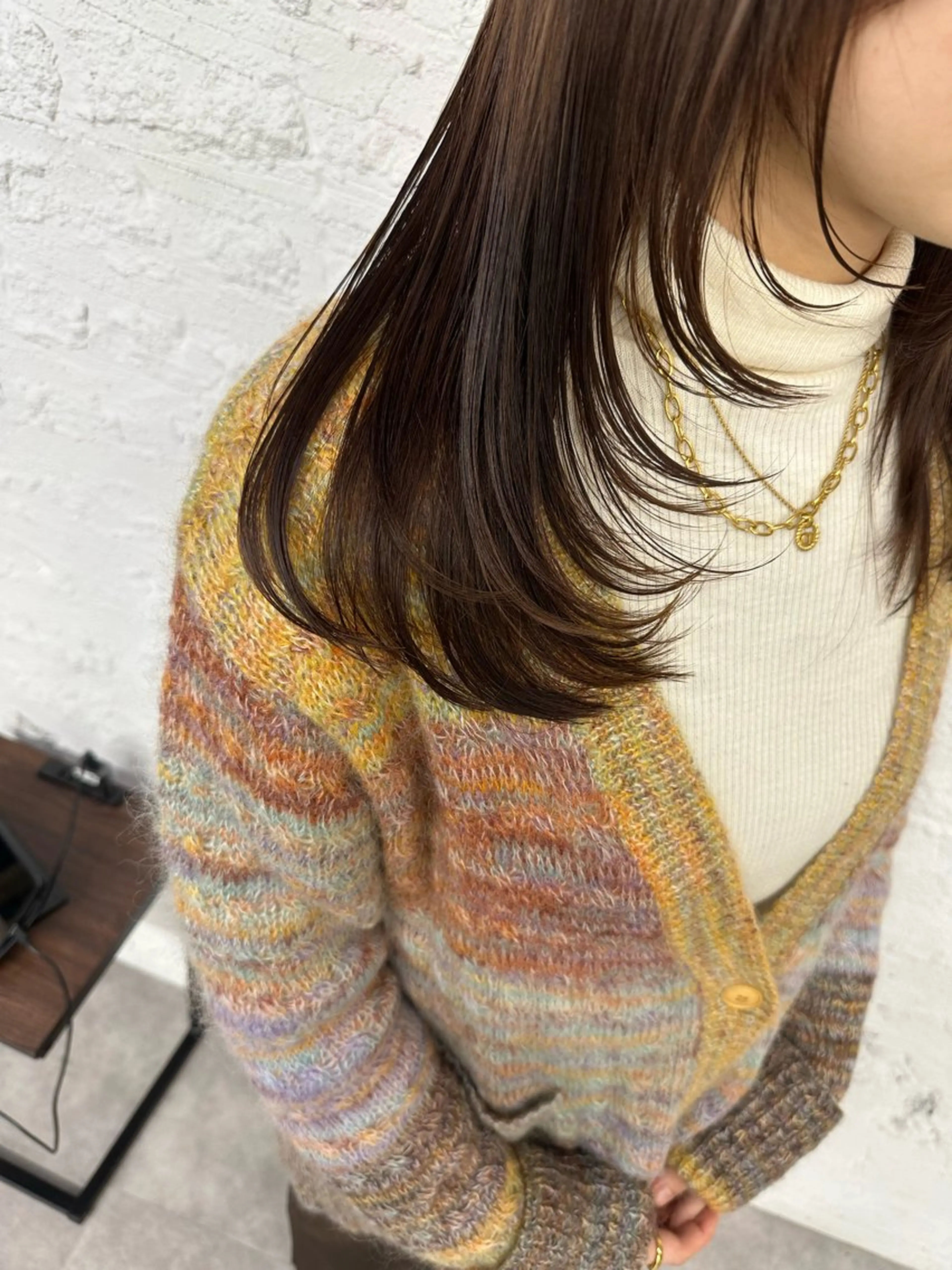 ミディアム カラー ヘアアレンジ カット ヘアカラー 久米 治仁のヘアスタイル