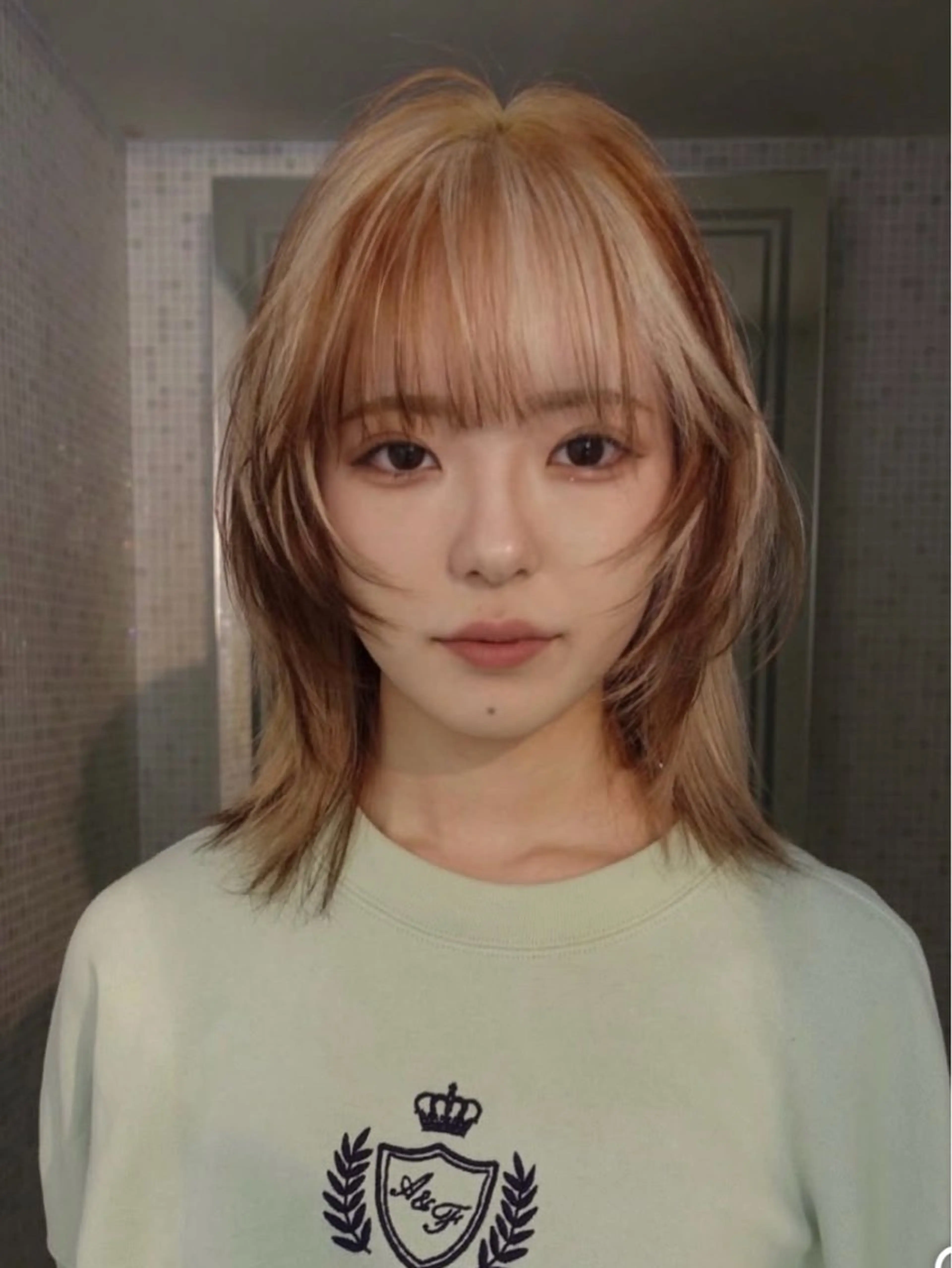 ミディアム 森山 佳小里/カラー /似合わせカットのヘアスタイル