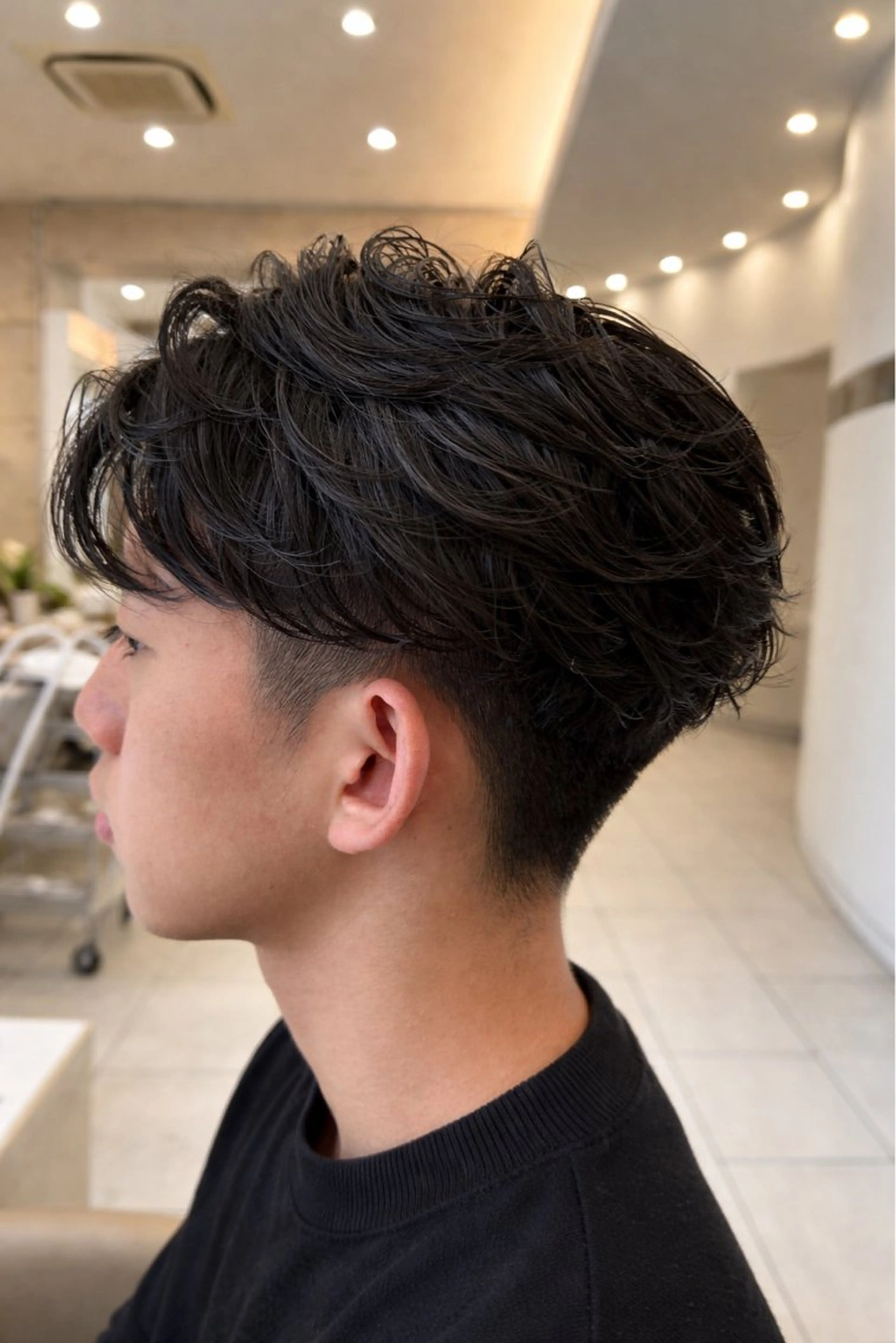 メンズ カット パーマ メンズ特化/メンズ パーマ/ハイトーンのヘアスタイル