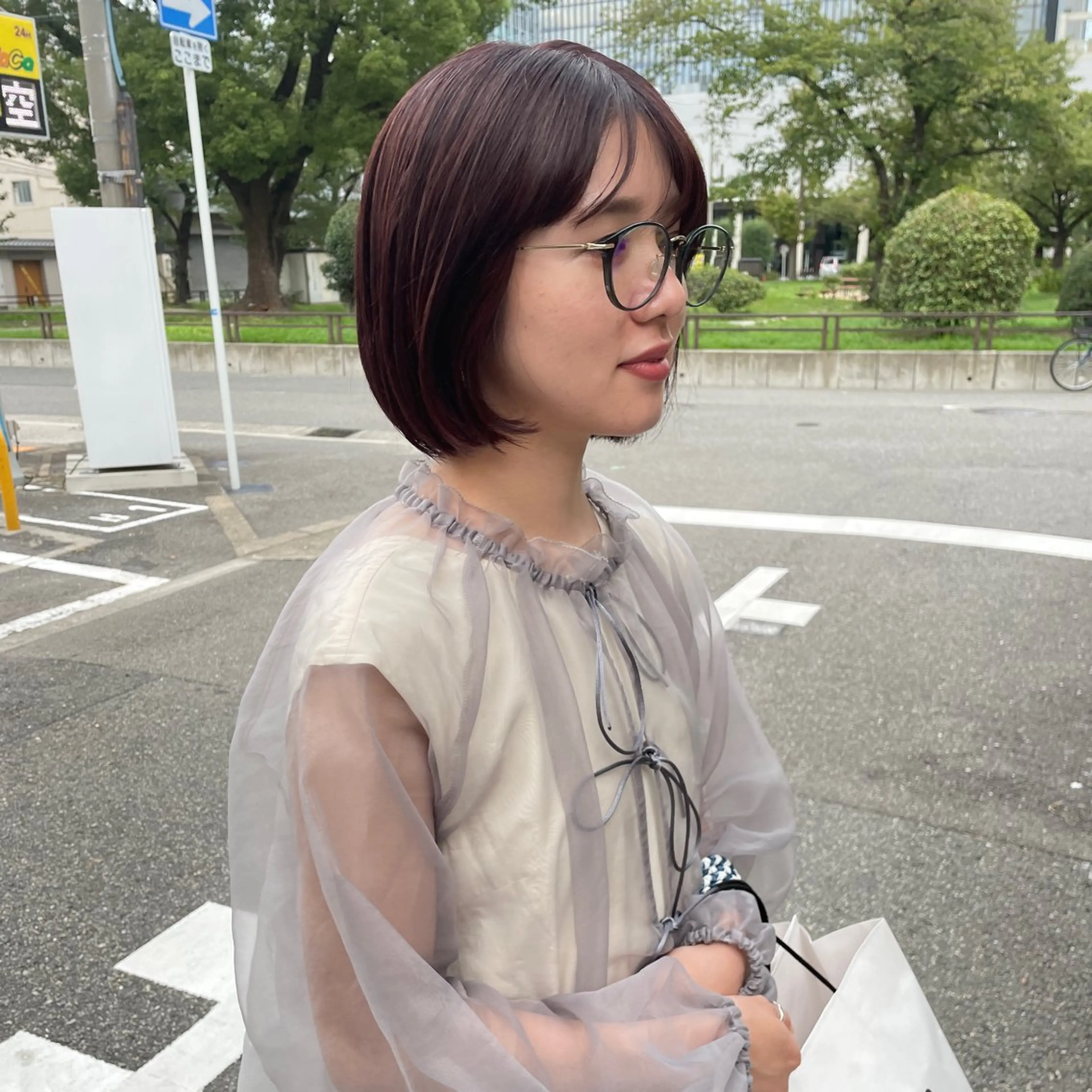 ショート レッドブラウン ヘアカラー fubuki🪷 似合わせカットカラーのヘアスタイル