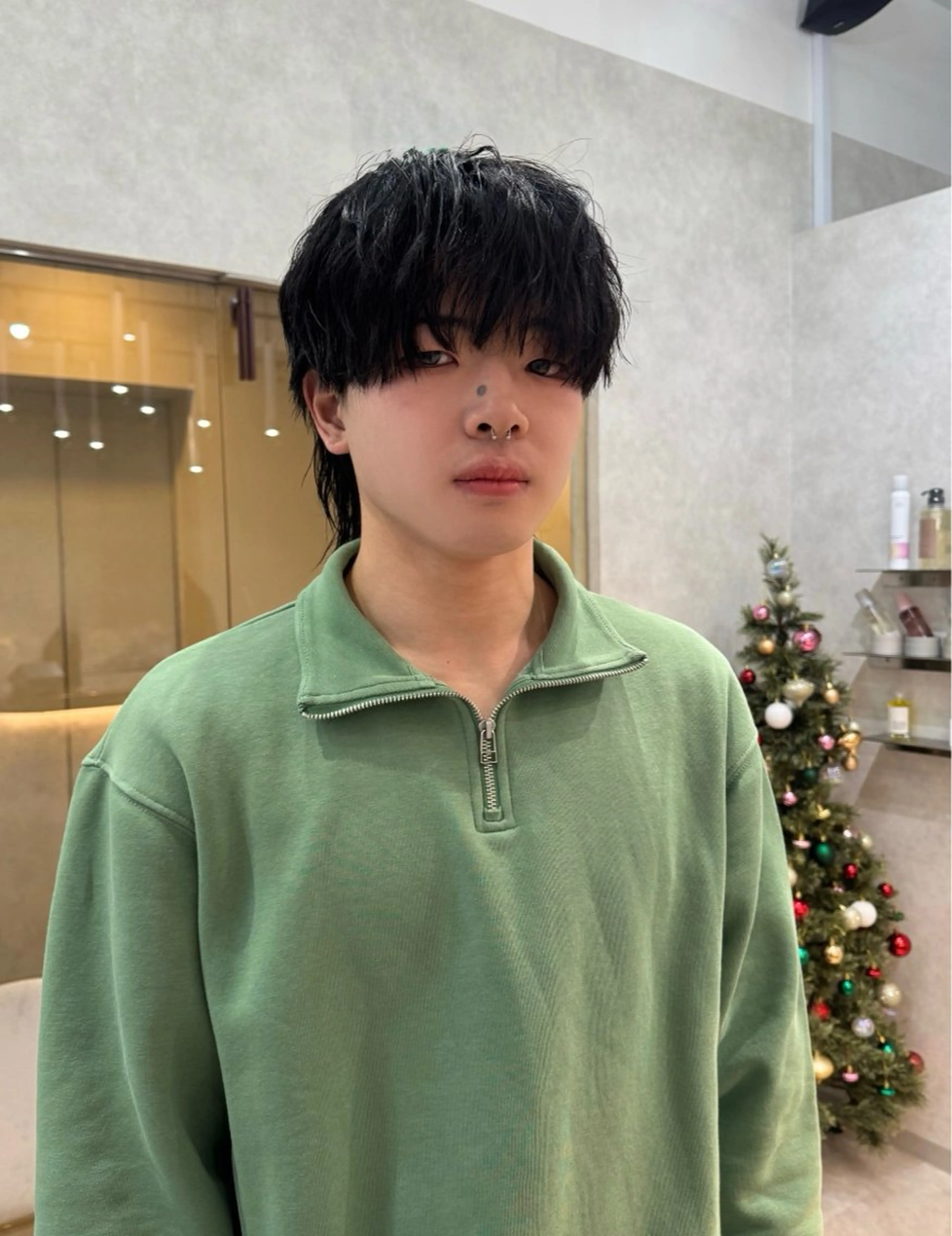 メンズ メンズパーマ カット パーマ mahoメンズ/韓国 🦋ハイトーンのヘアスタイル