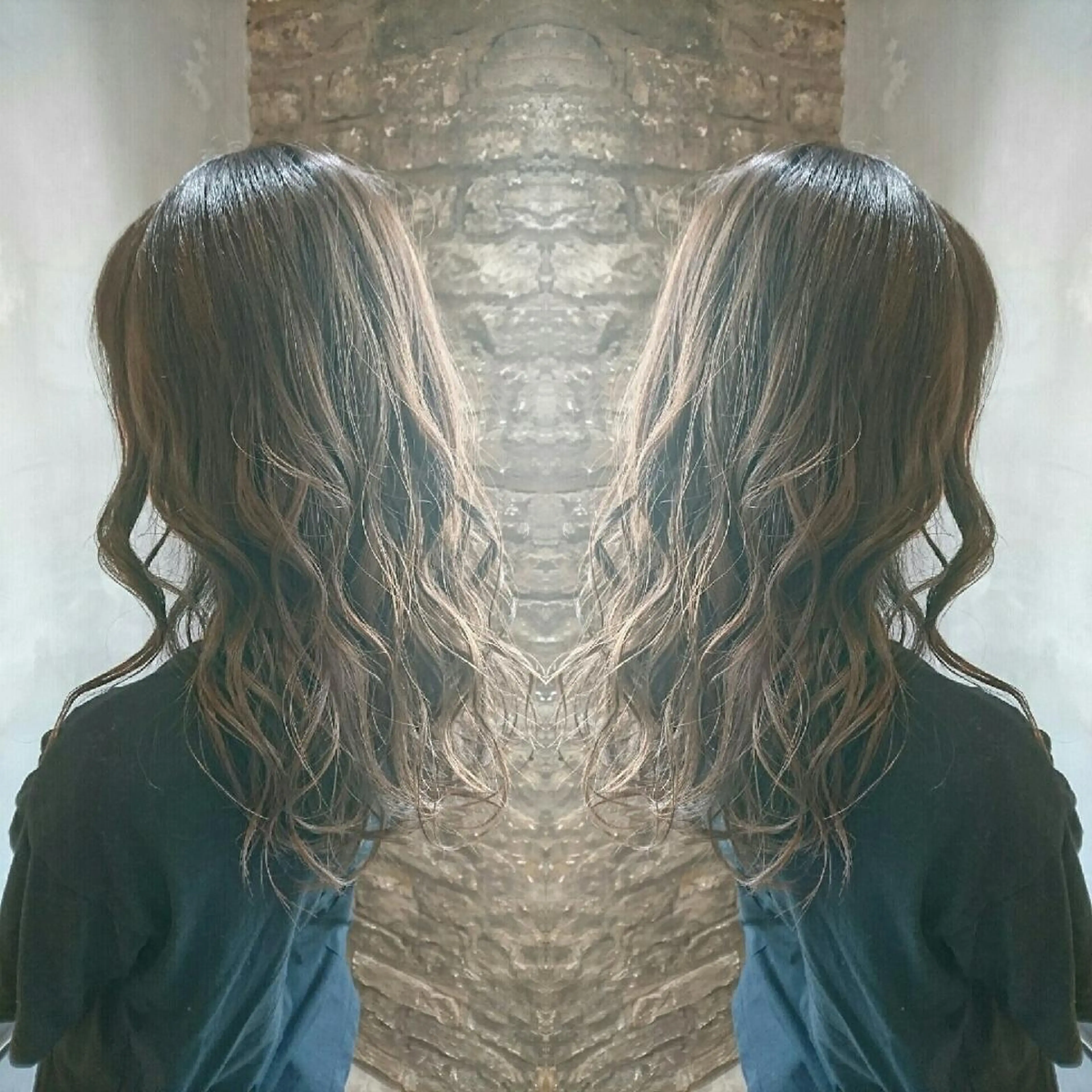 ロング カラー ハイライトカラー イルミナカラー ハイライト カット ヘアカラー トリートメント youres センター南所属・センター南 SEIJIのヘアスタイル