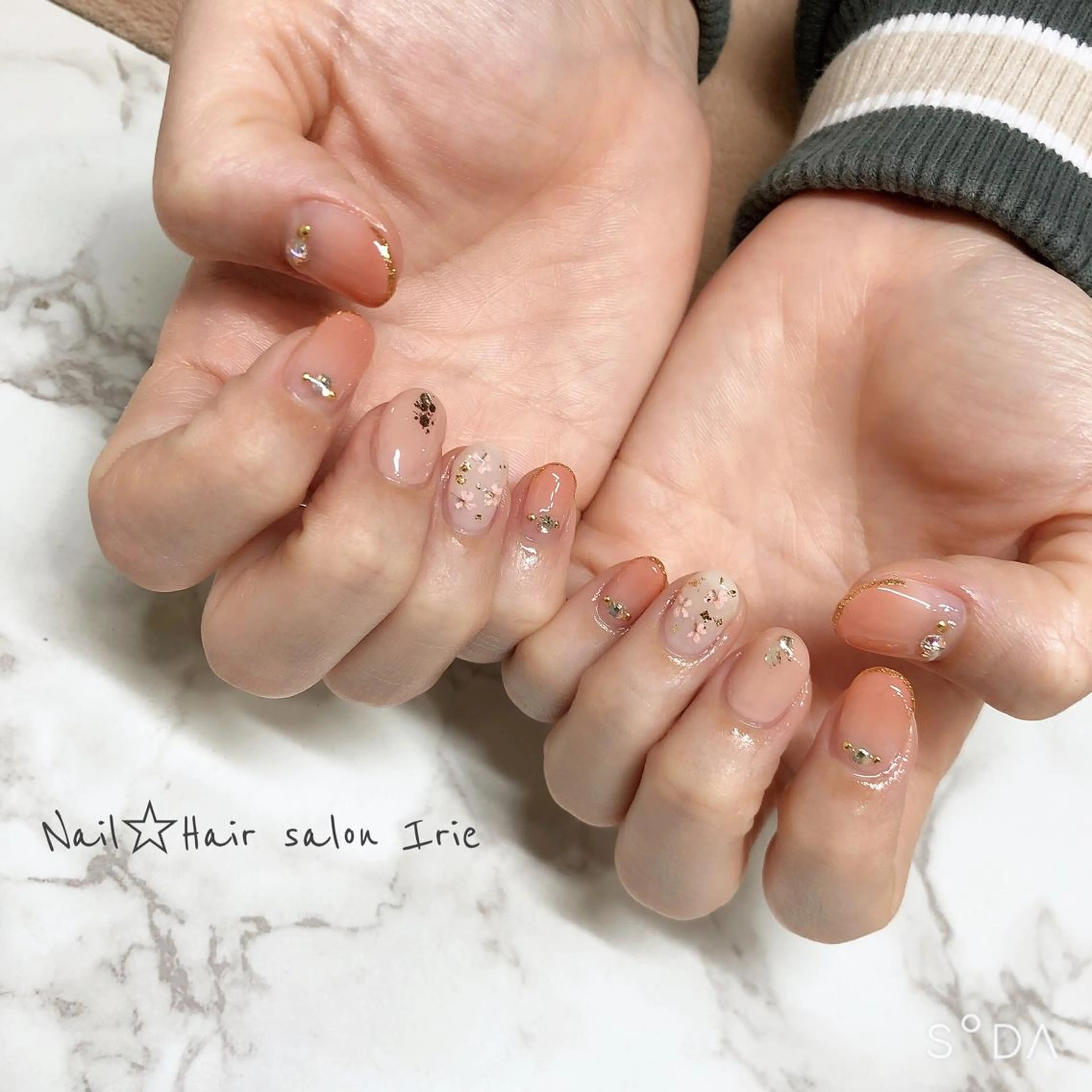 ネイル ハンドネイル Hair salon Irie所属・與儀 知佳のネイルデザイン