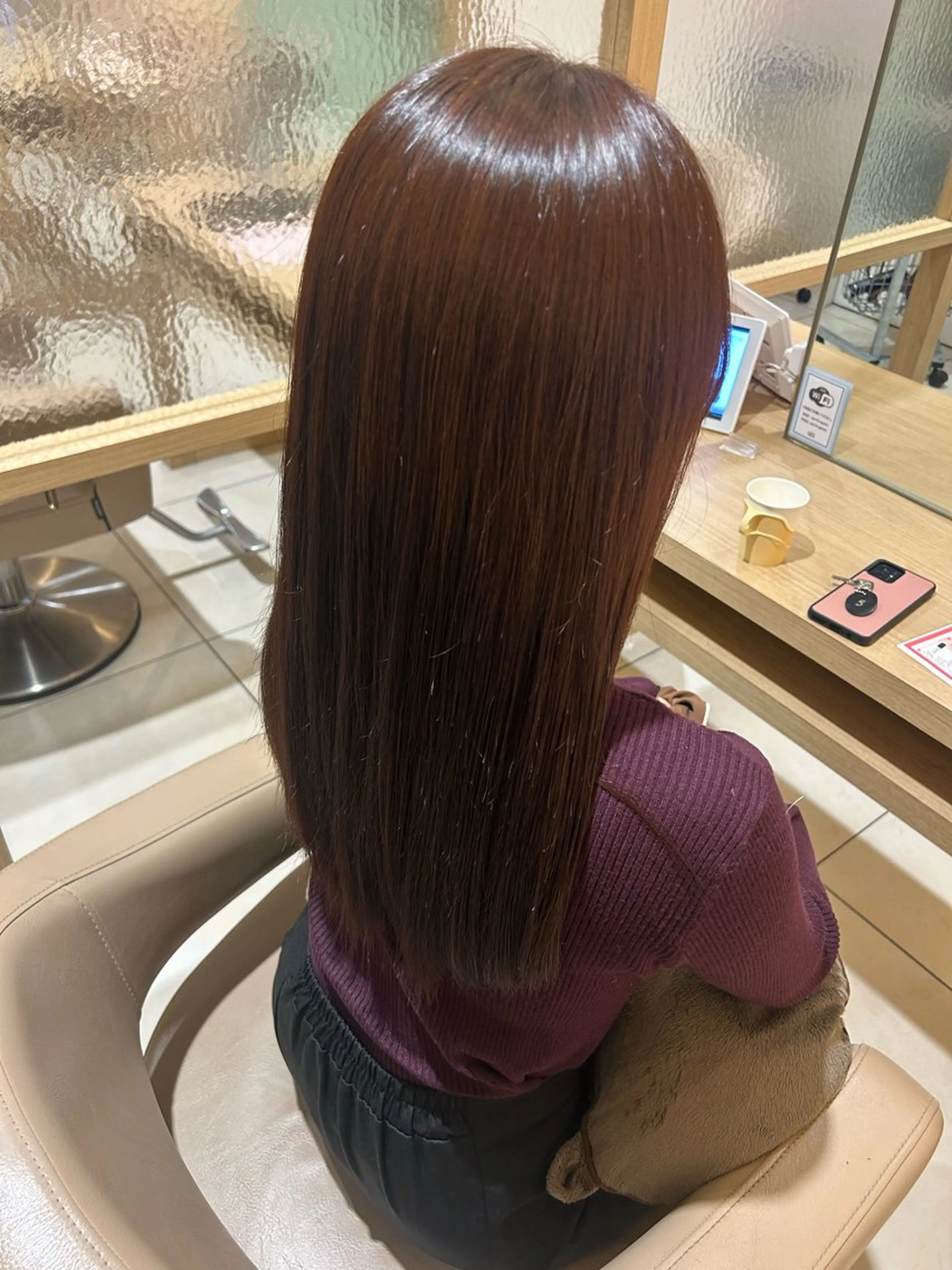 ロング ヘアカラー 艶カラー⛄️💙 ゆきなのヘアスタイル