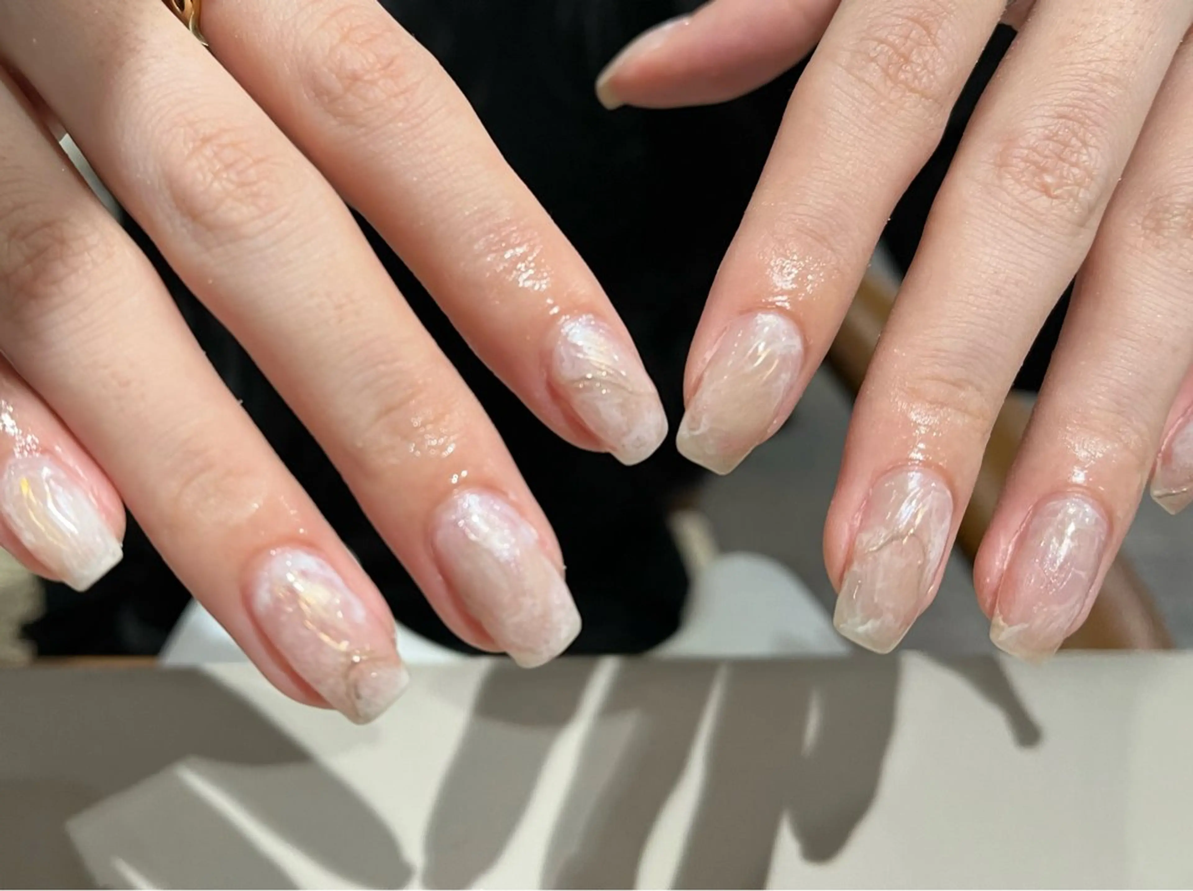 ネイル ニュアンスネイル Yarm As Etelのネイルデザイン