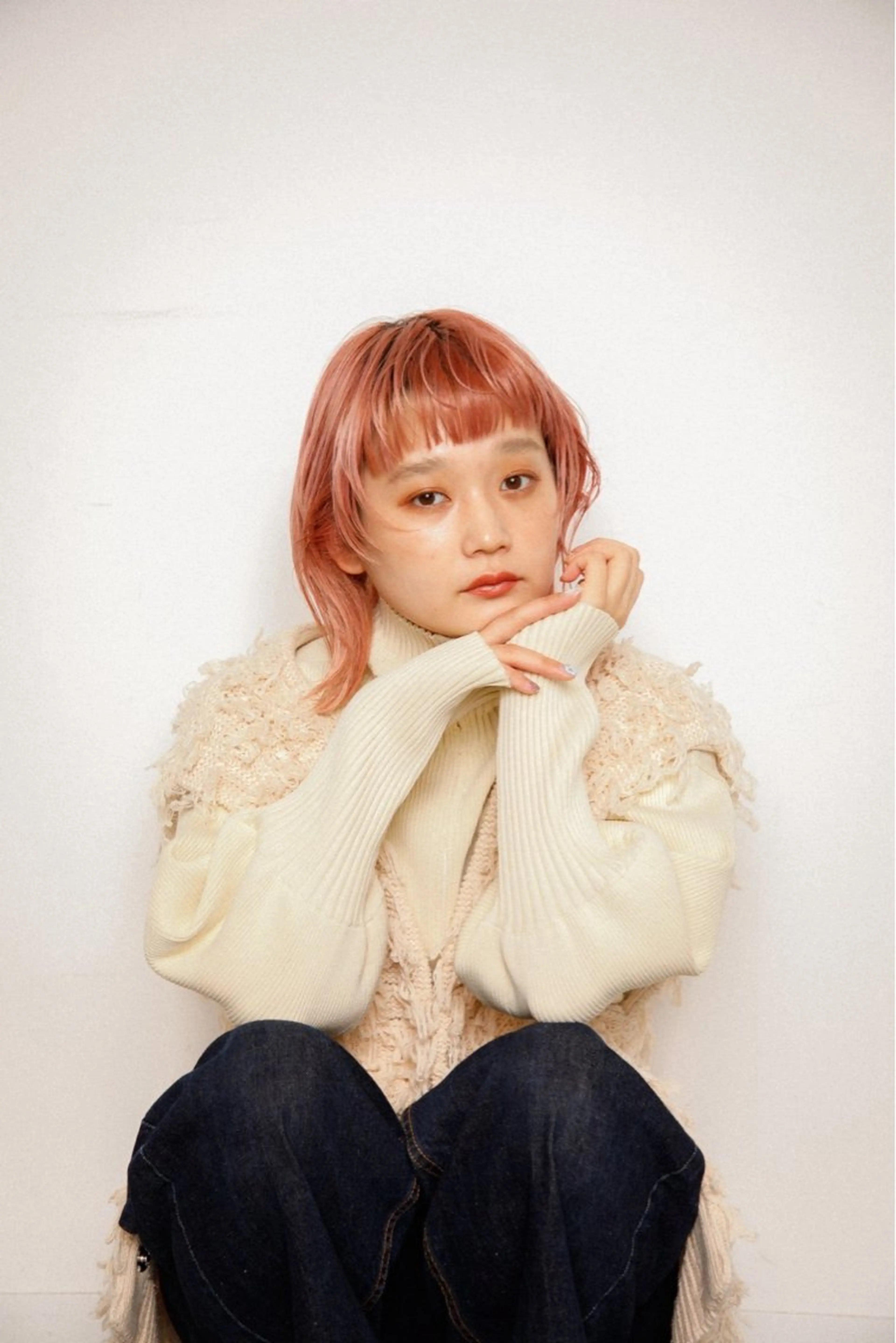 ショート カラー ヘアアレンジ ボブ/透明感ベージュ 🫧クルミ🌟のヘアスタイル