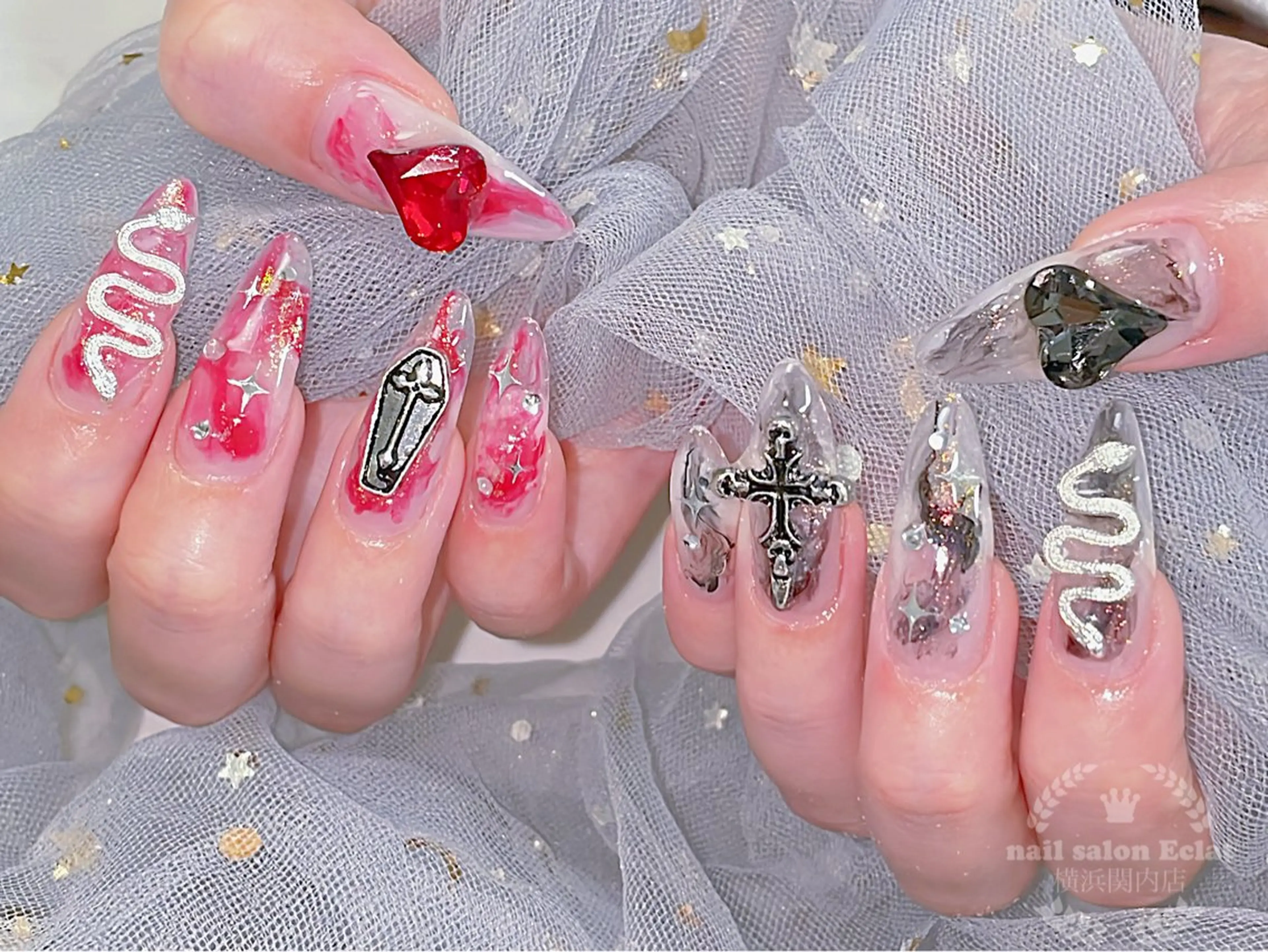 ネイル ハンドネイル ネイルサロンエクラ 🫧Shizukaのネイルデザイン