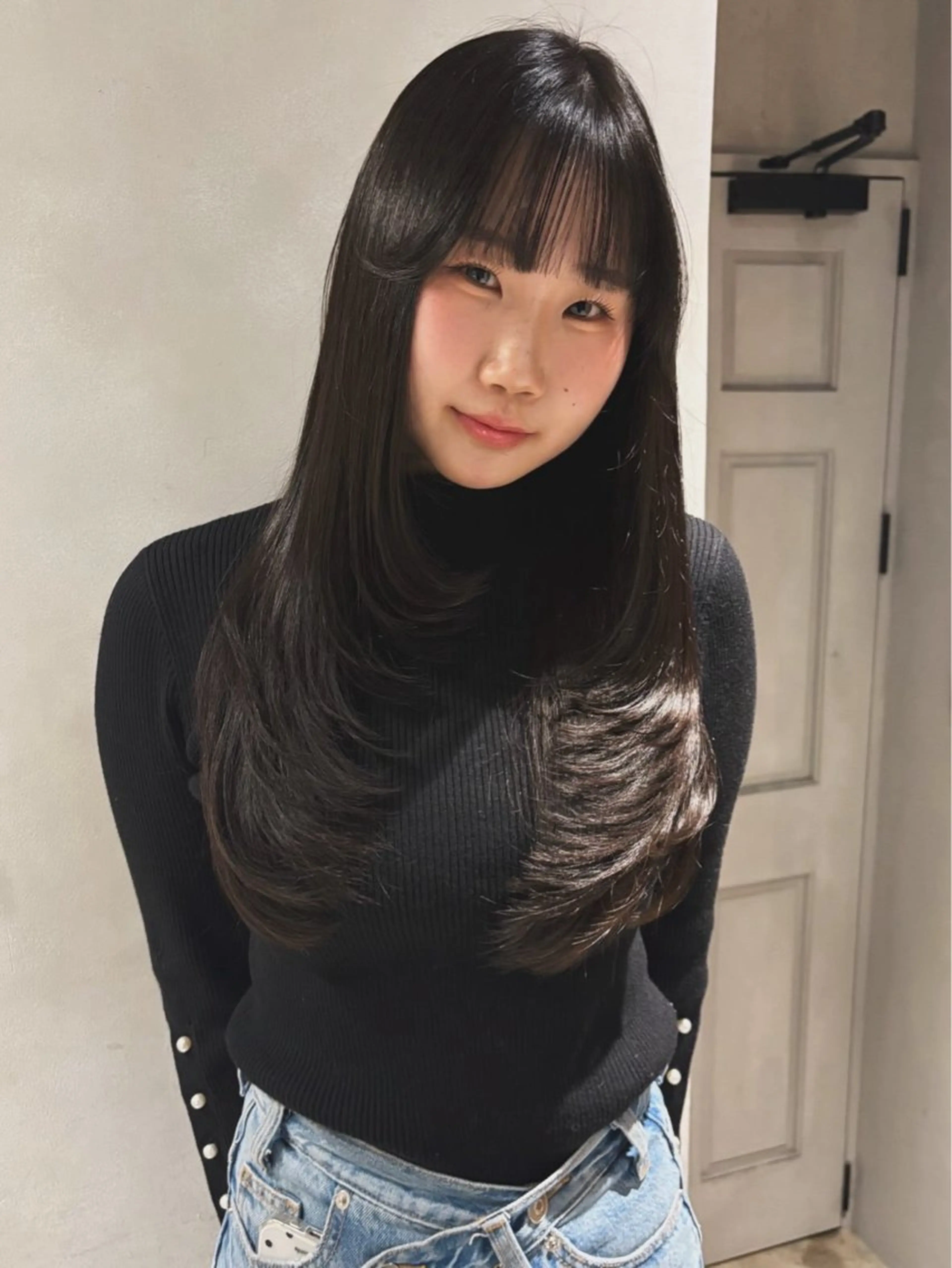 ロング カラー レイヤーカット カット ヘアカラー Juna✂️ レイヤー / ボブのヘアスタイル