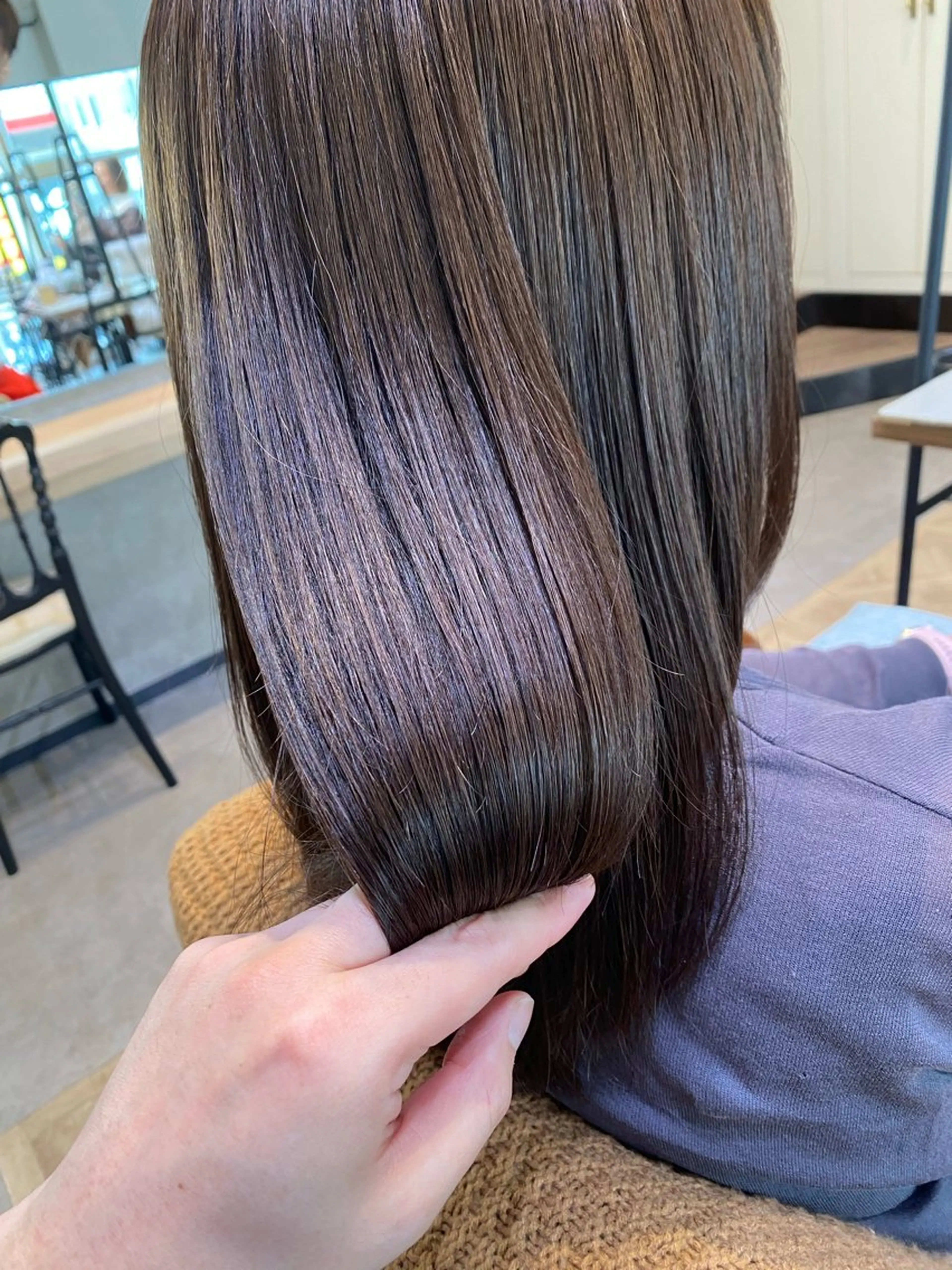 ロング カラー ヘアカラー トリートメント 新宿 / Aujua ｿﾑﾘｴ🫧森田涼介のヘアスタイル