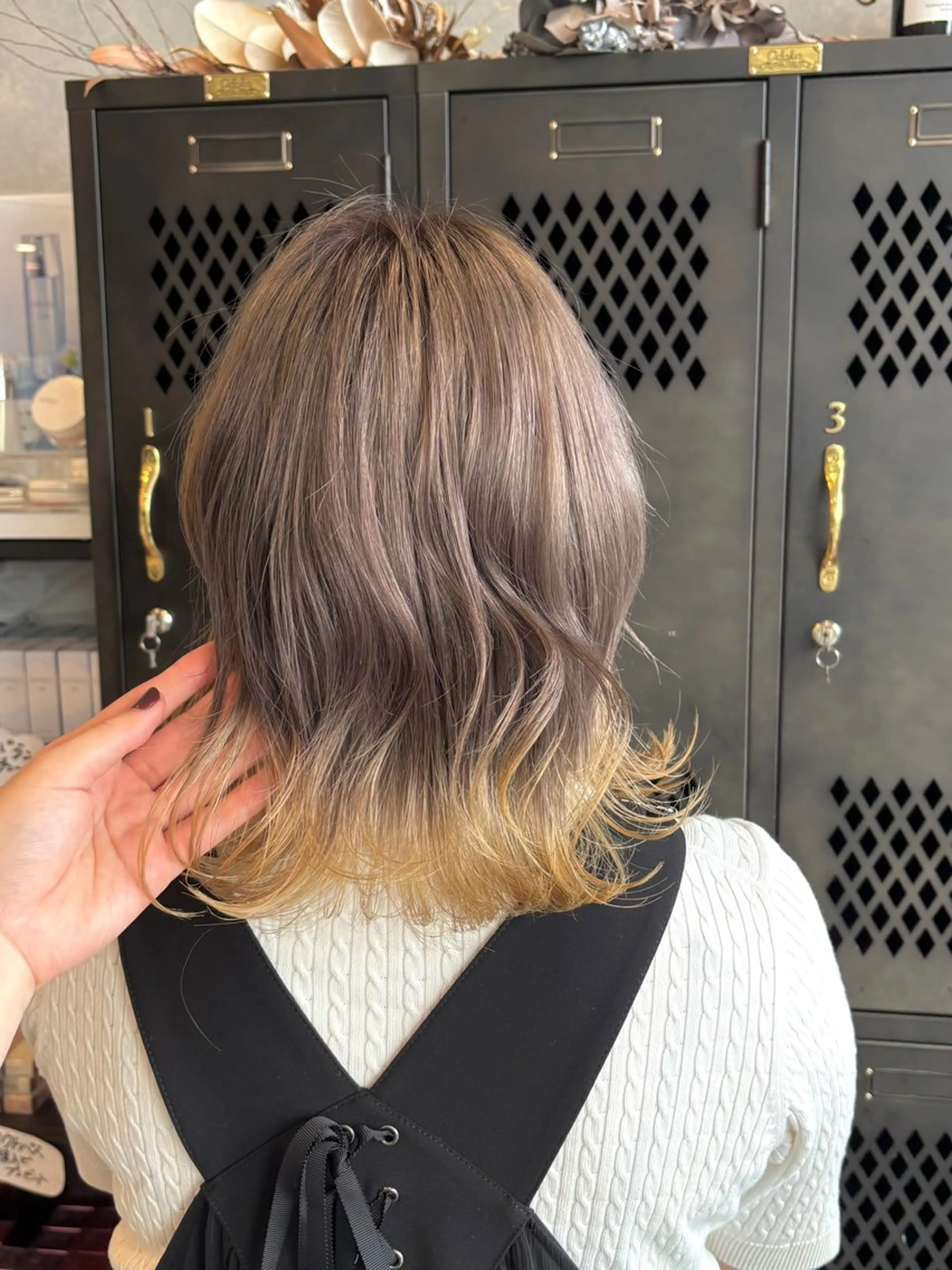 セミロング カラー ヘアカラー 豊橋ブリーチ/似合わ せカット/SHIHOのヘアスタイル
