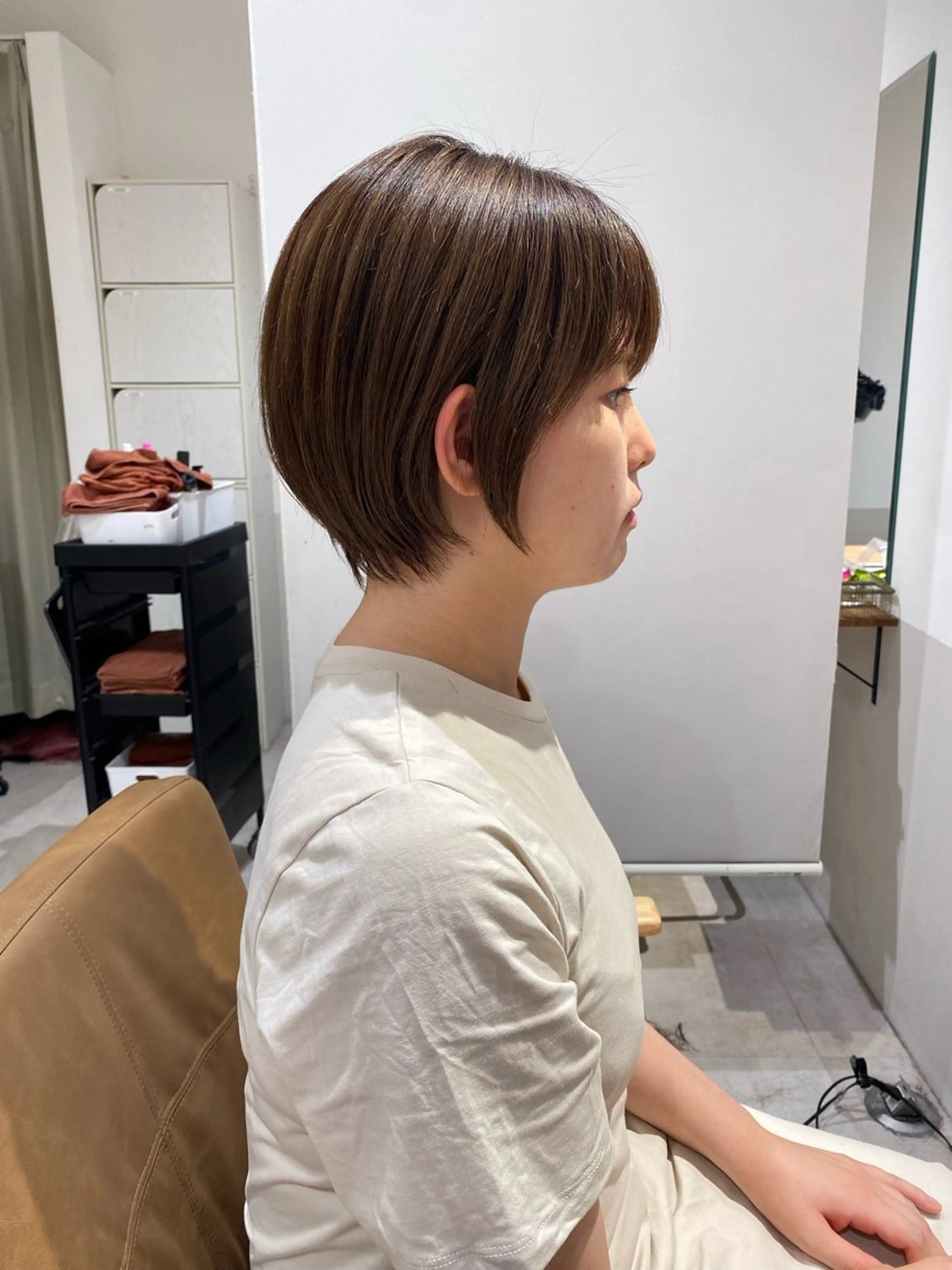 ショート 丸みショート ショートヘア クロスパーマ🥇韓国 ヘア🇰🇷濵田航希のヘアスタイル