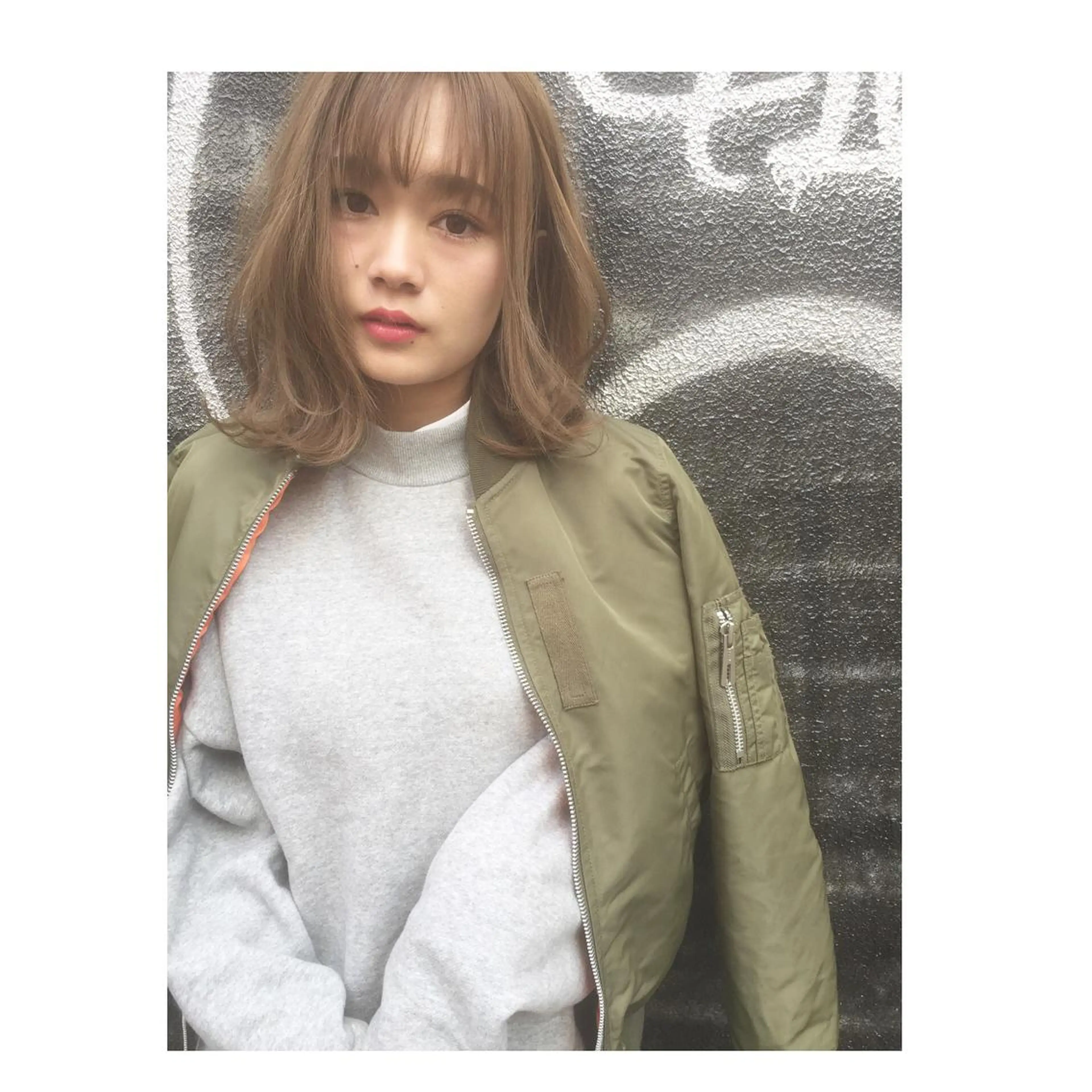 ミディアム ✂️小顔カット✂️ 山本有紀のヘアスタイル