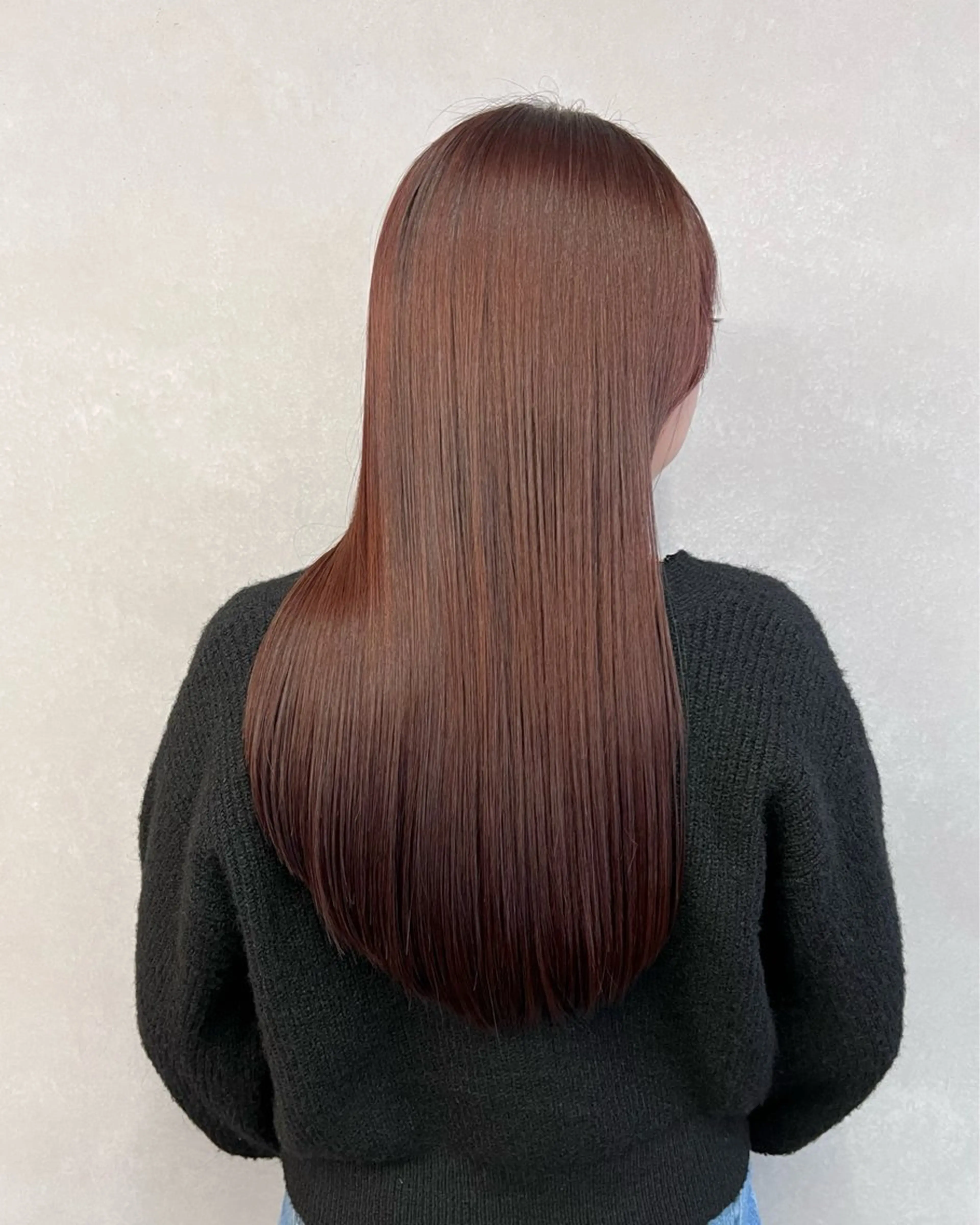 ロング カラー ブラウンカラー ピンクカラー ピンクブラウン カット ヘアカラー トリートメント 🌿ダブルカラー/ 明大前/中村渓太のヘアスタイル