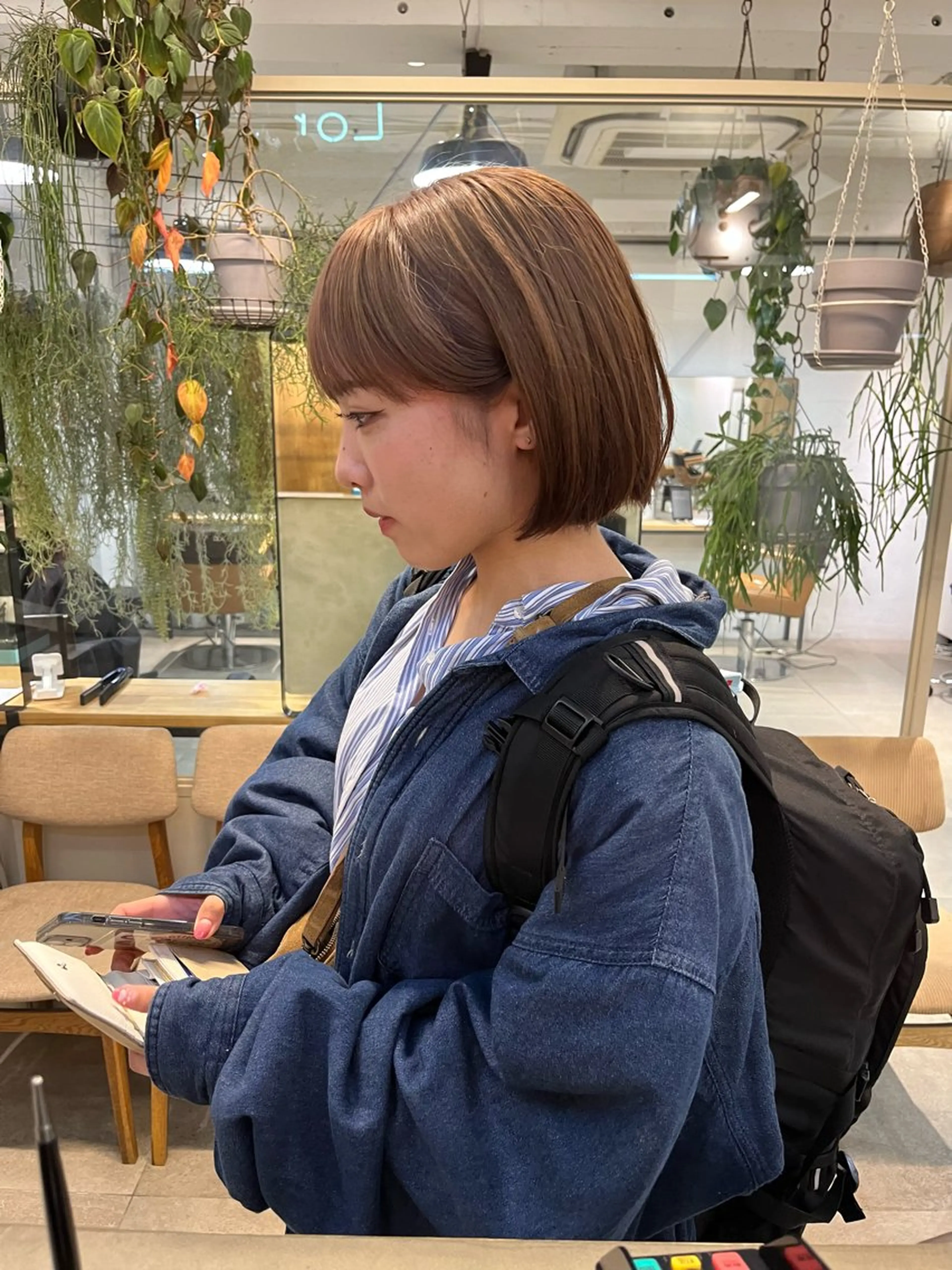 ミディアム カラー ナチュラルなヘア /ヨシダトモキのヘアスタイル