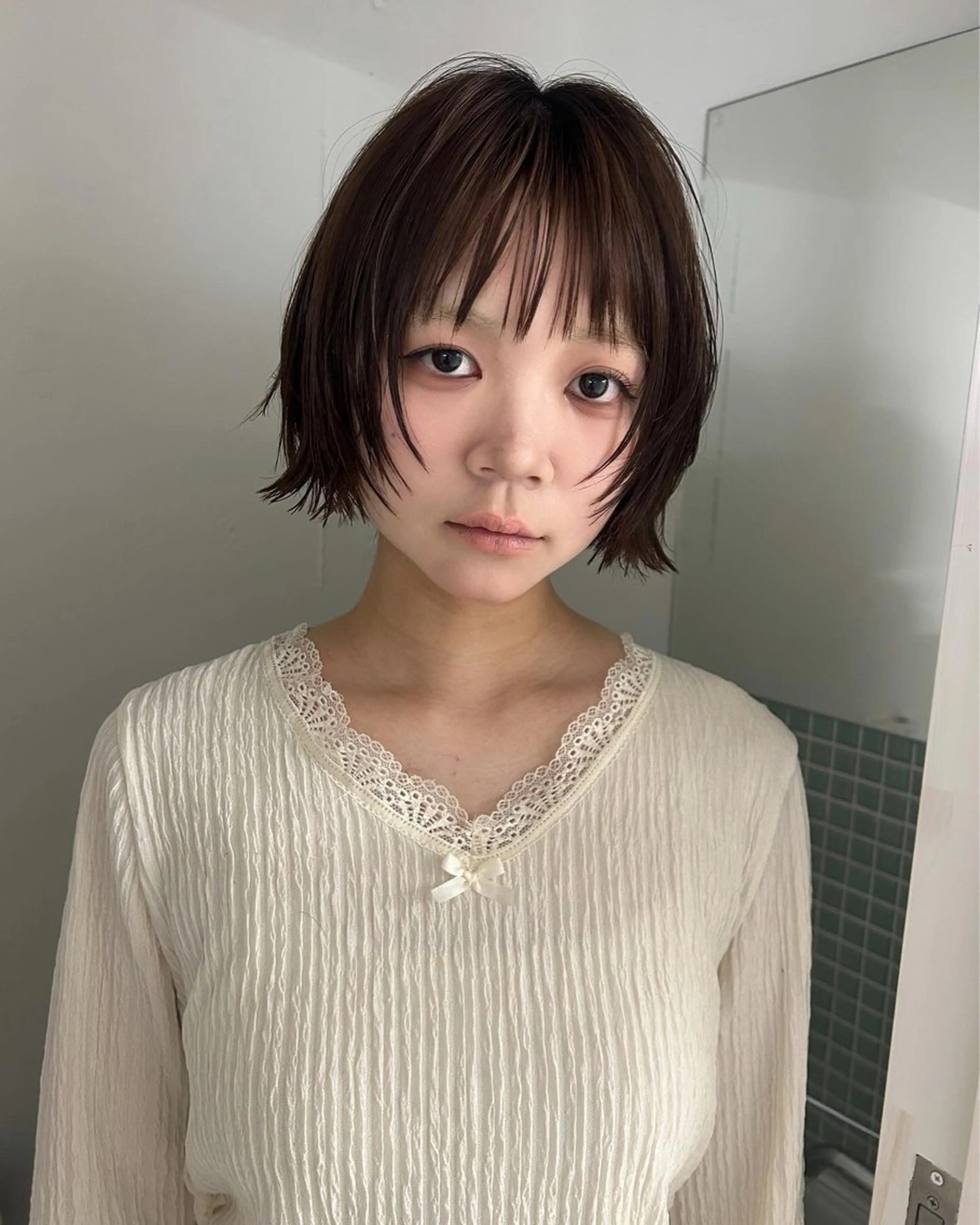 ショート カット hen所属・心斎橋/レイヤー/ ブリーチ/モエのヘアスタイル