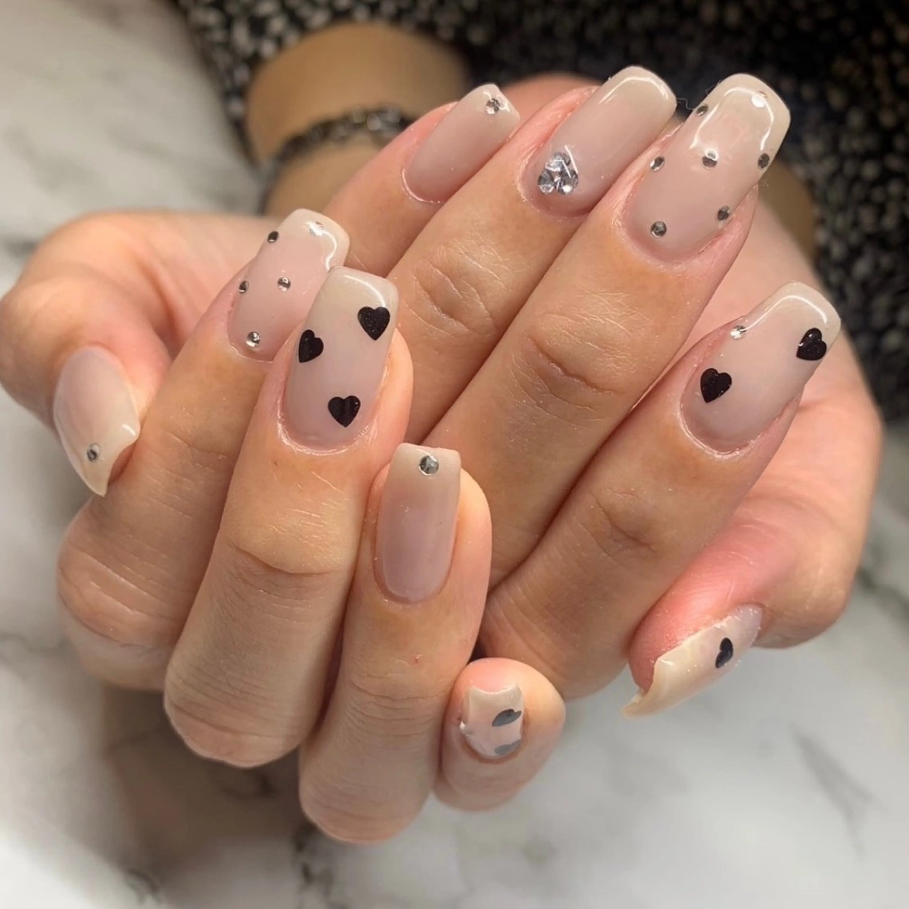 ネイル ハンドネイル 🩷🩵mm.大宮 Riyo🧸🩵🩷のネイルデザイン