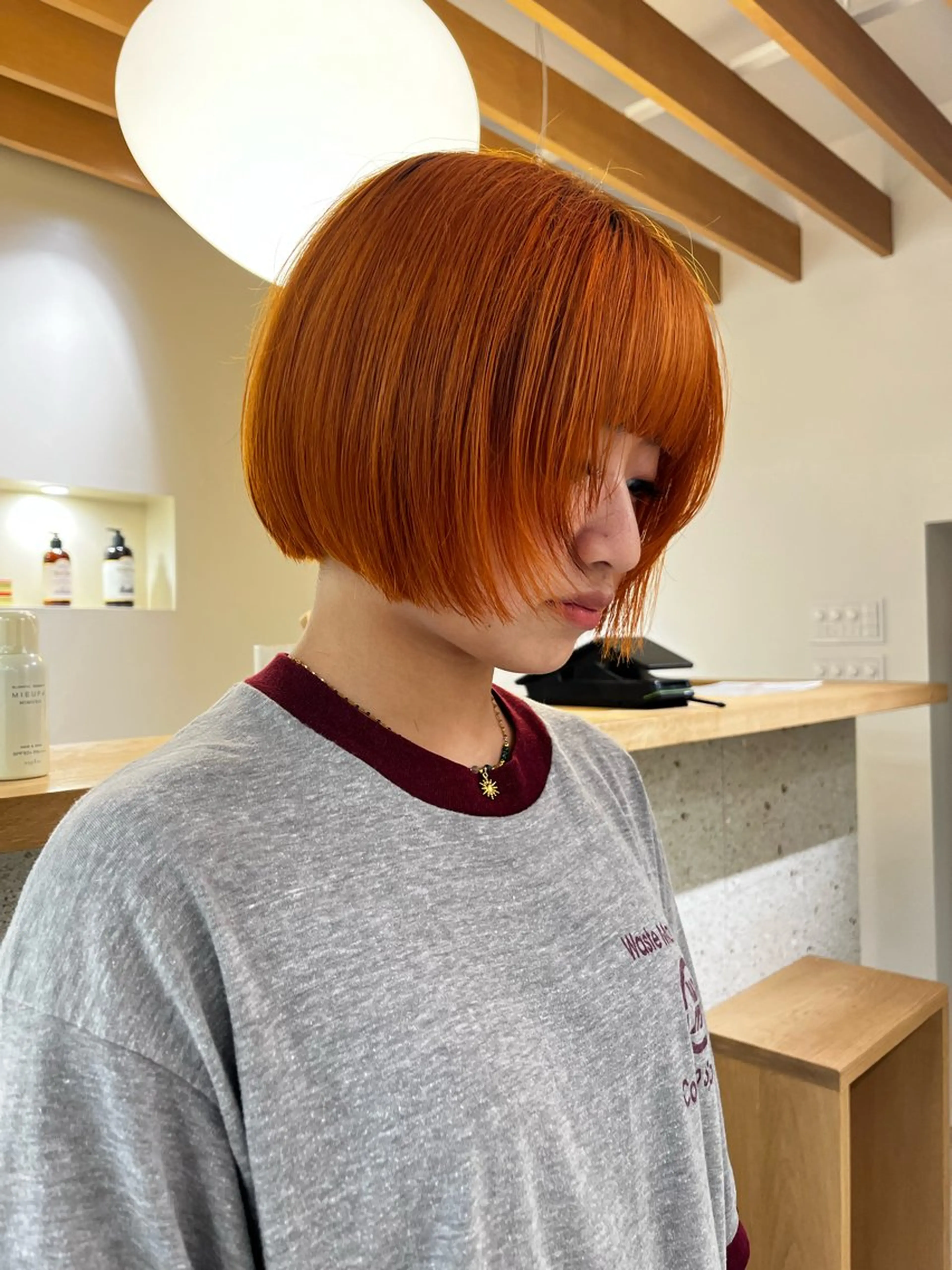 ショート カラー ブリーチ ブラウンカラー 透明感カラー ダブルカラー ブリーチなしカラー アイブロウリフト/ 髪質改善カラー/みわの眉毛・アイブロウイメージ