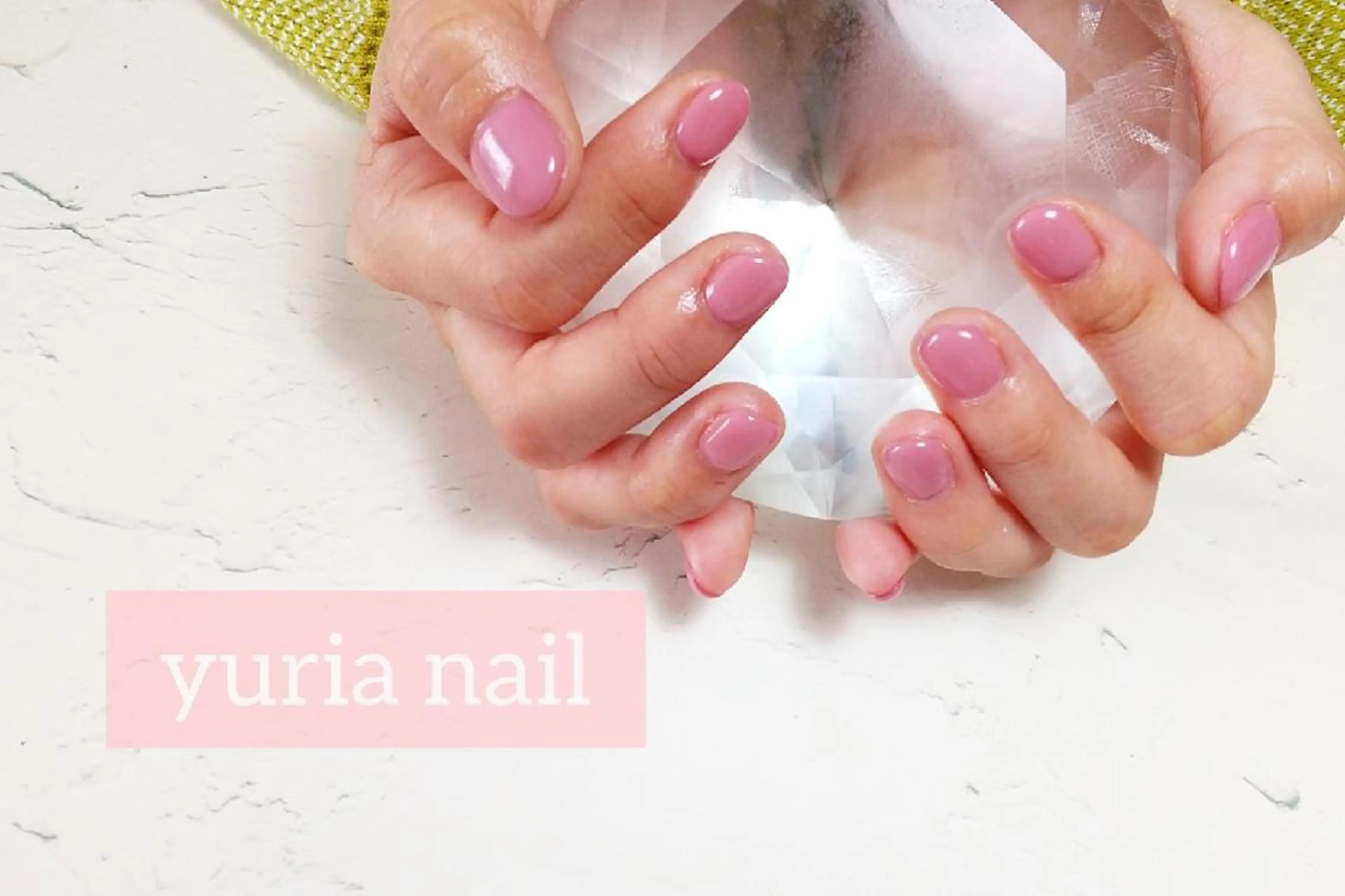 ネイル ワンカラーネイル ピンク ハンドネイル 小林 ゆりあのネイルデザイン