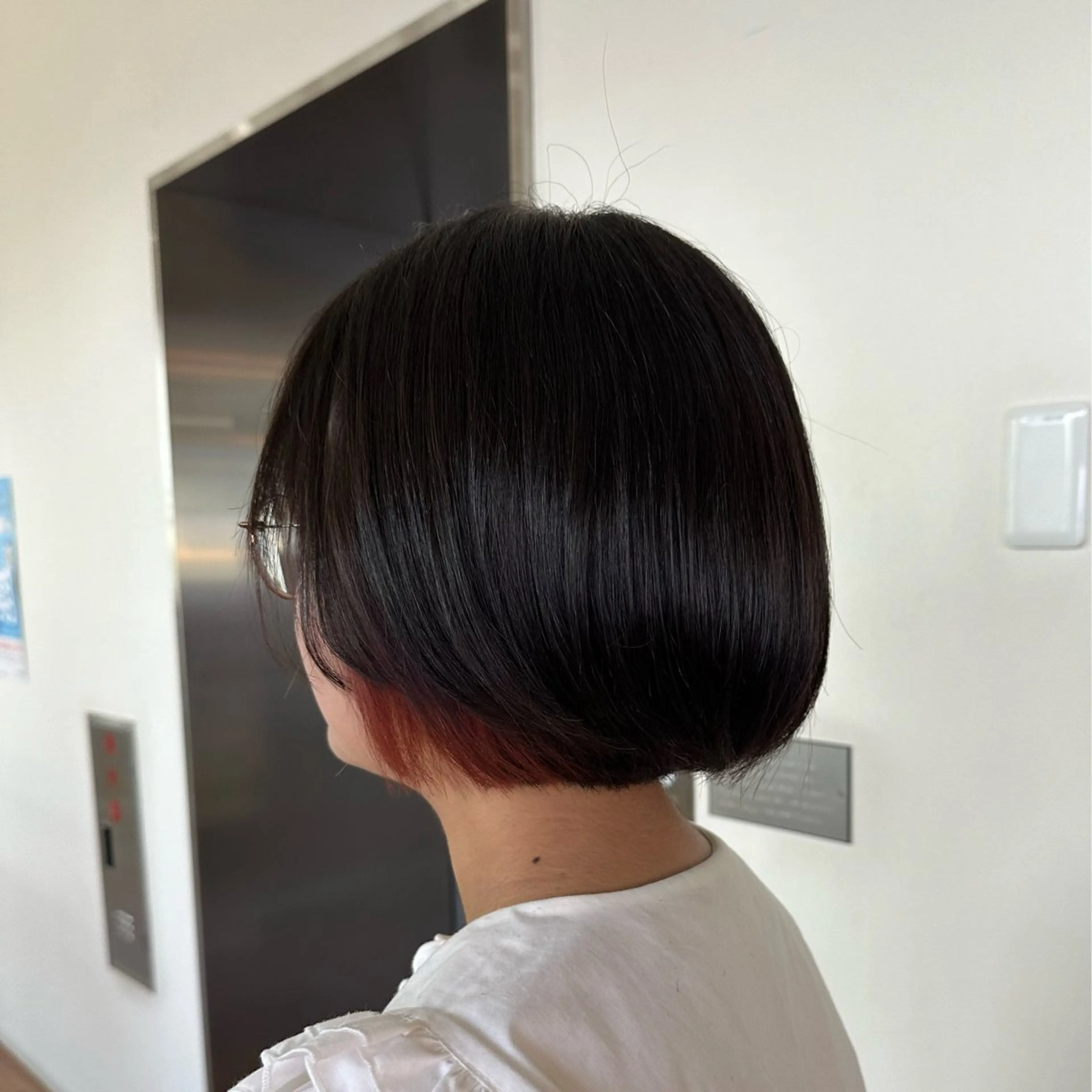 ショート カラー ピンクカラー ボブ 相澤 茉澄のマツエク・マツパデザイン