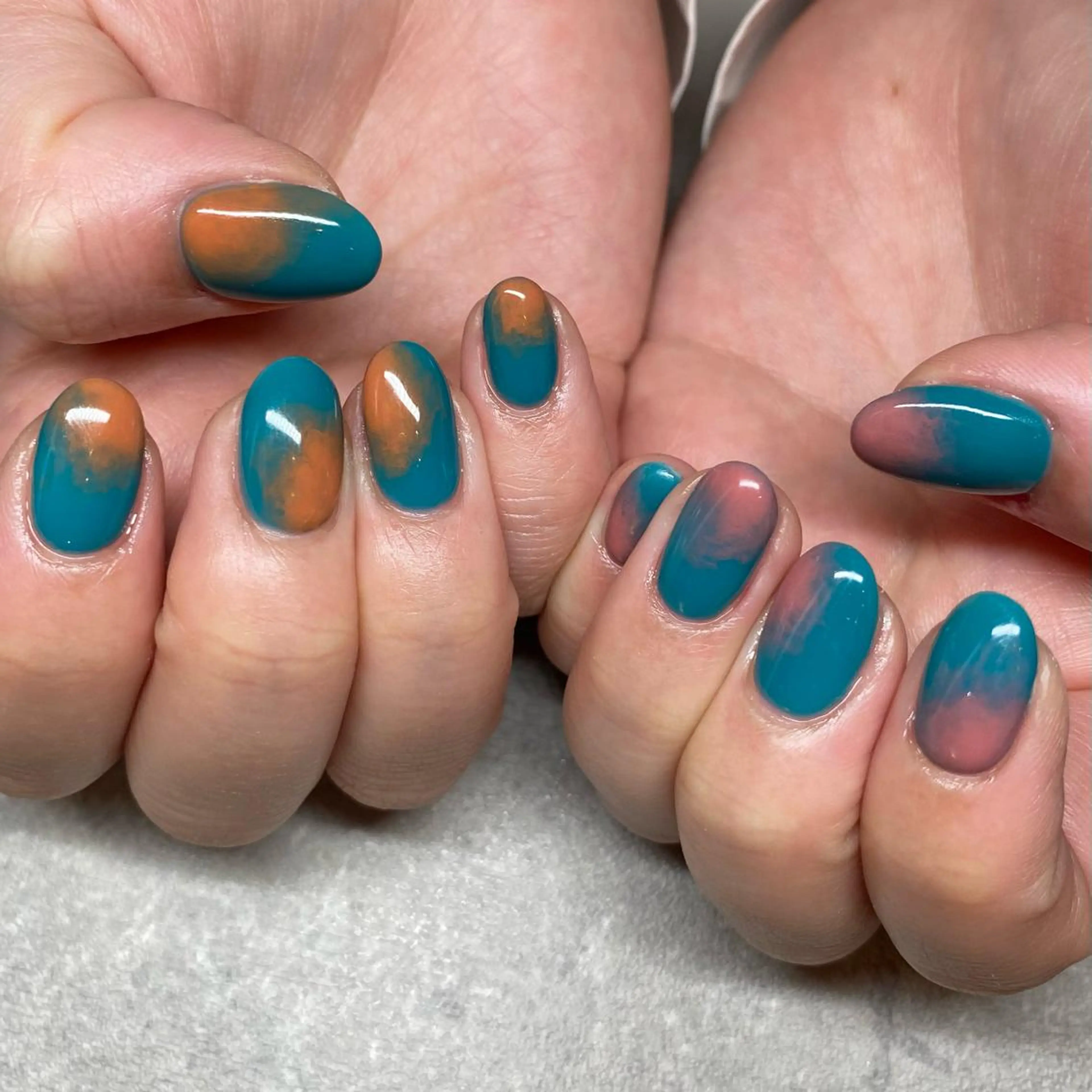 ネイル アートネイル ニュアンスネイル 春ネイル 夏ネイル ハンドネイル 山田 貴子のネイルデザイン