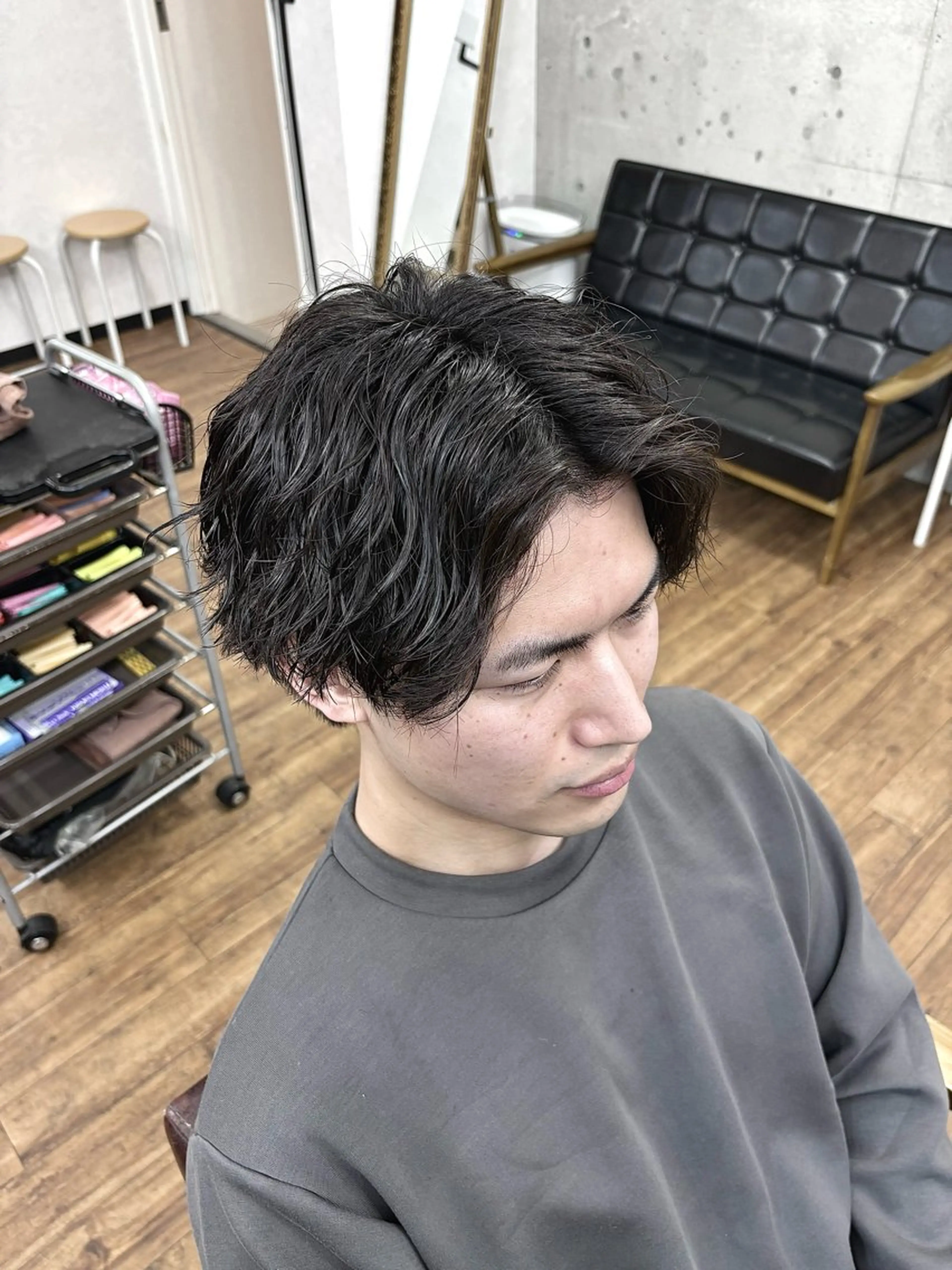 ショート パーマ メンズ 【メンズ特化】 横浜美容師kuのヘアスタイル